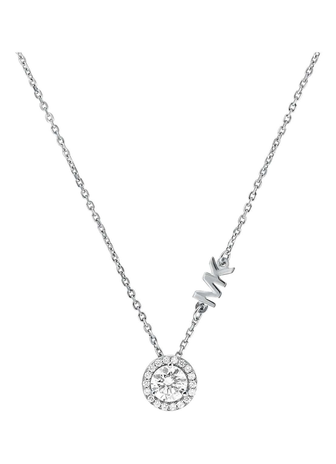 Michael Kors Ketting van zilver met zirkonia MKC1208AN040 - voorkant zilver