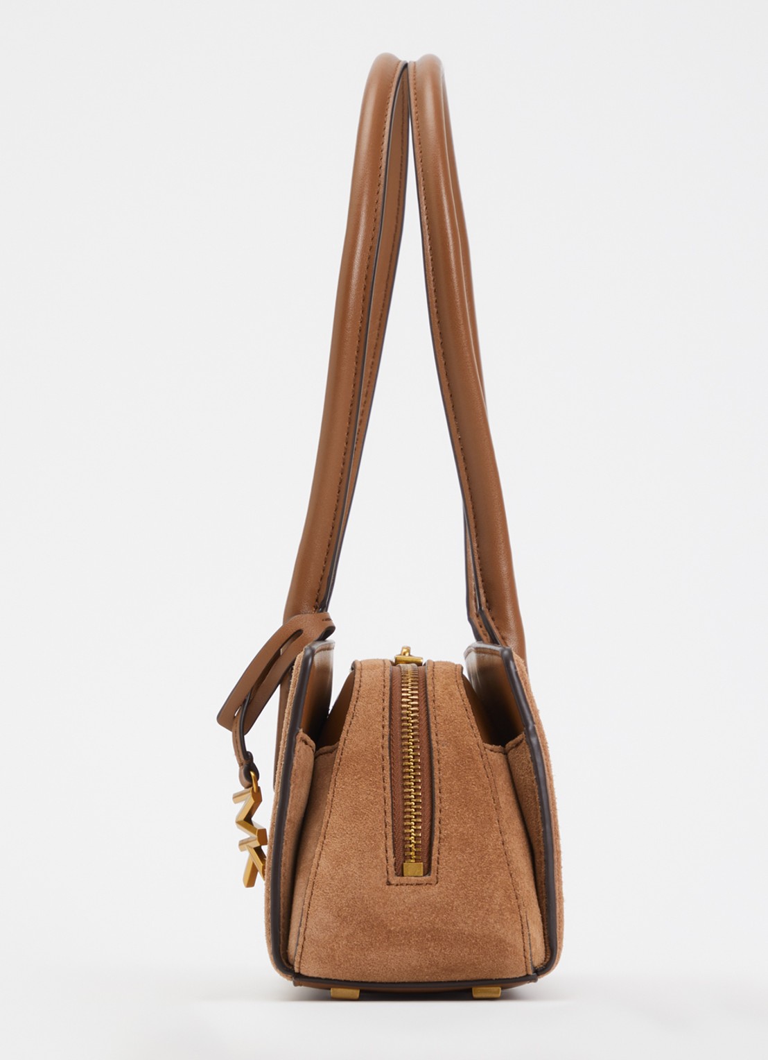 Michael Kors Laila schoudertas van suède - detail 4 beige
