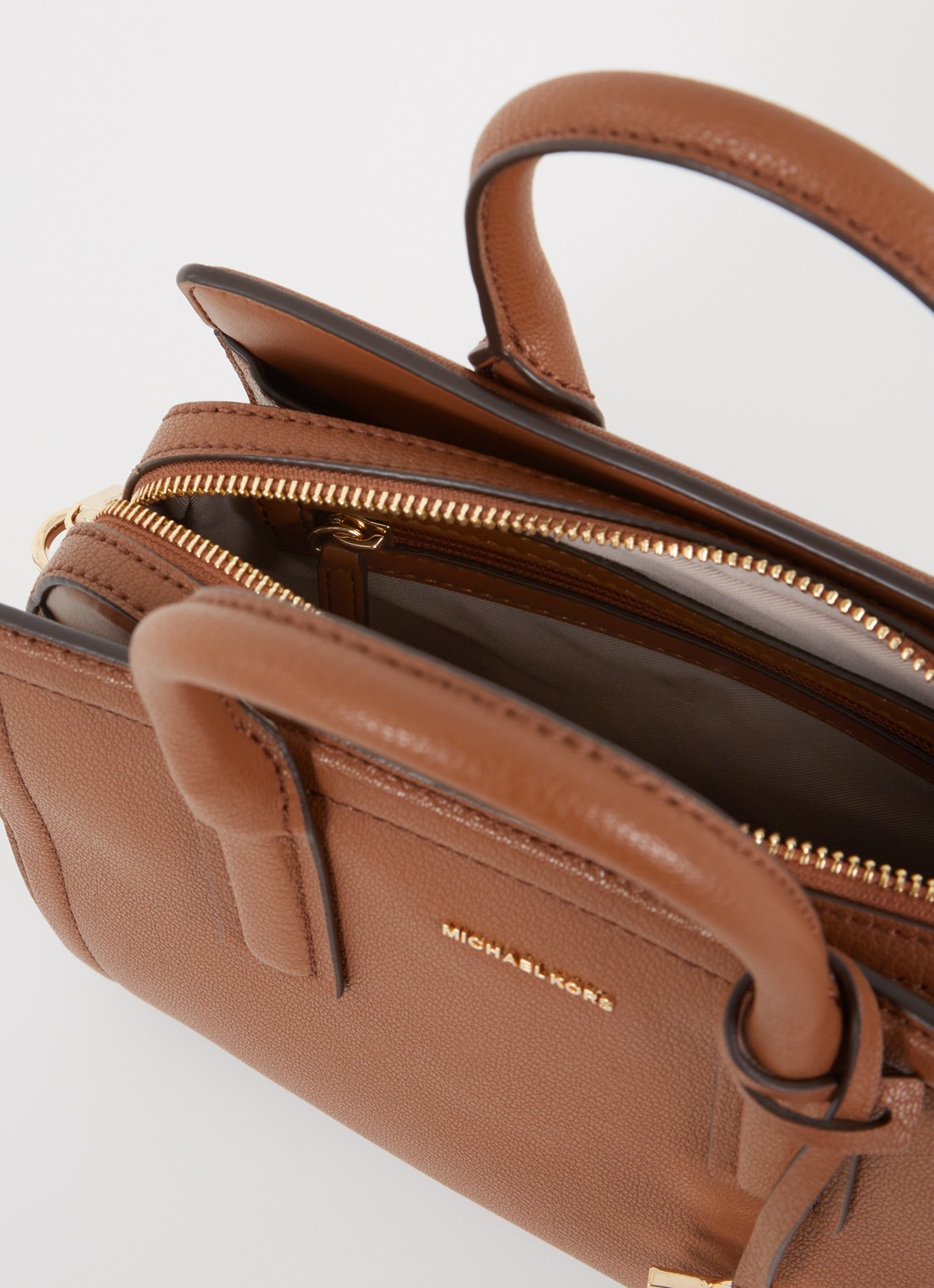 Michael Kors Laila Small handtas met afneembare schouderriem  - detail 4 roestbruin