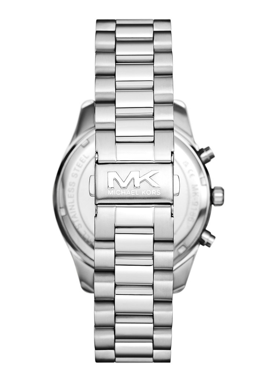Michael Kors Lexington horloge en pasjeshouder set van 2 MK1091SET - detail zilver