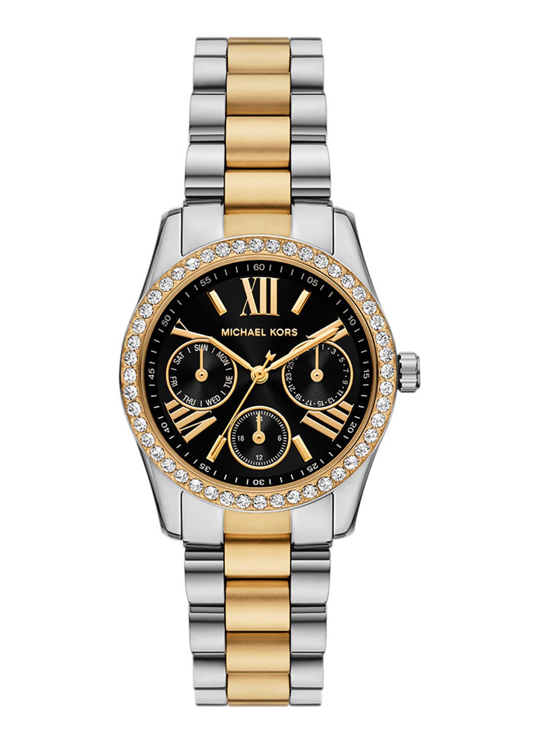 Michael Kors Lexington horloge MK4925 - voorkant 4 zilver