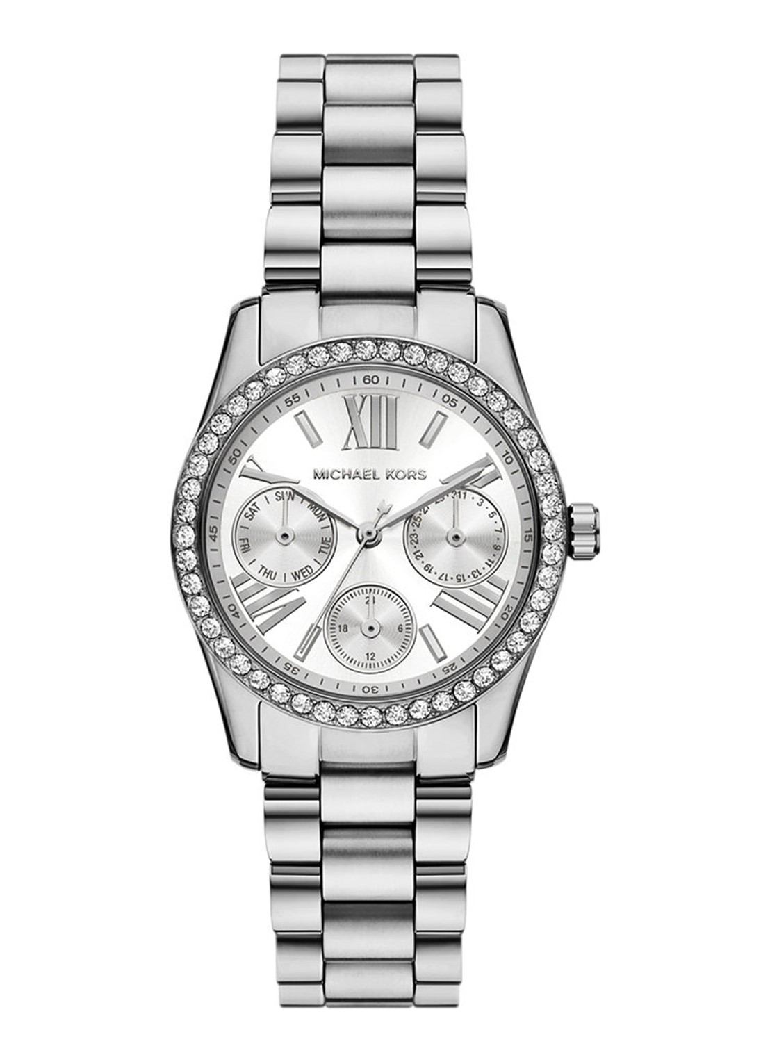 Michael Kors Lexington horloge MK4979 - voorkant 4 zilver