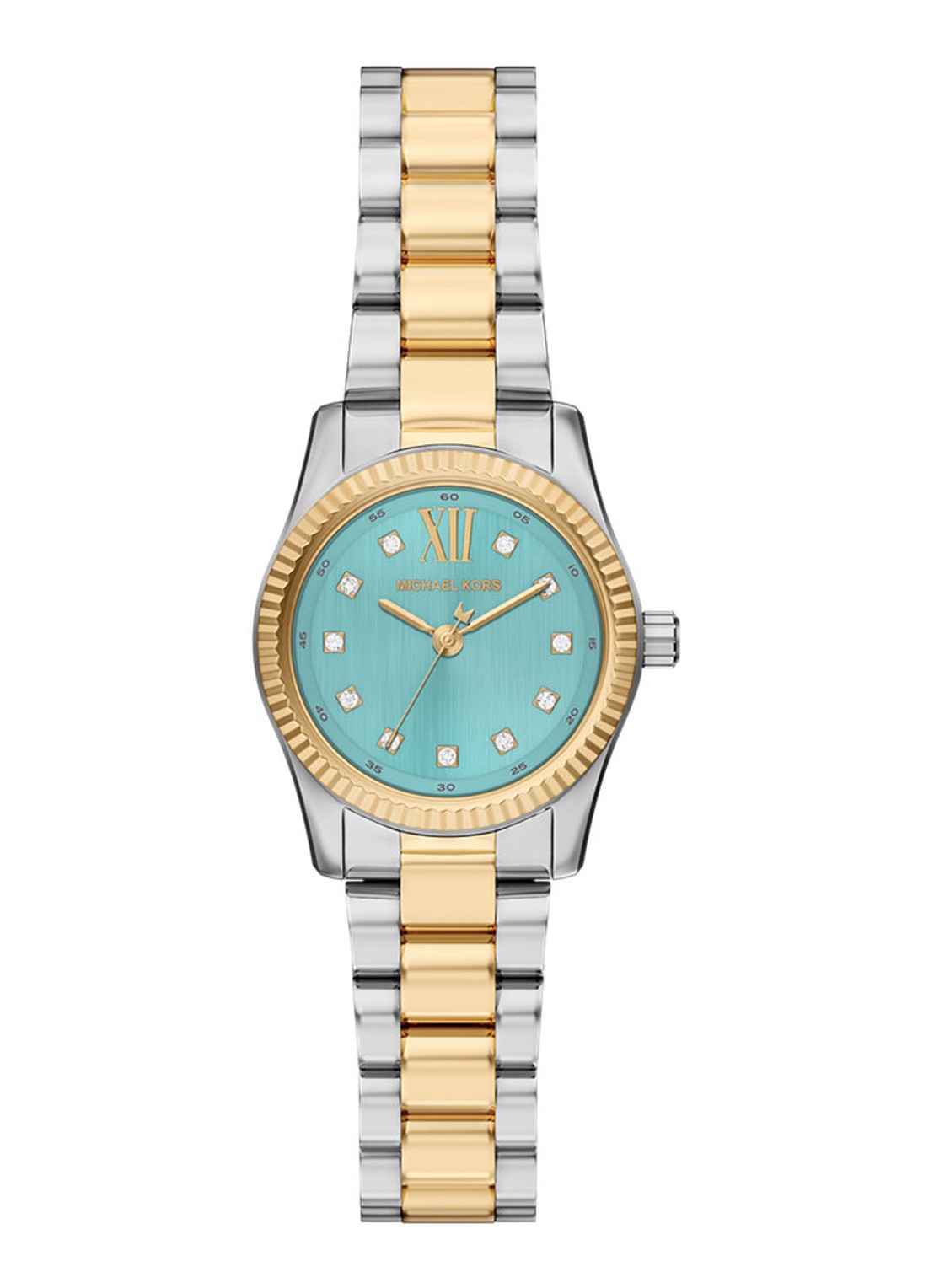 Michael Kors Lexington horloge MK7579 - voorkant zilver