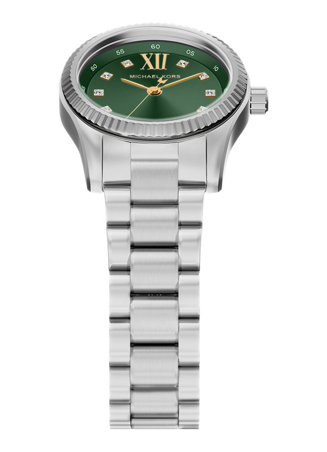 Michael Kors Lexington horloge MK7580 - detail 3 zilver
