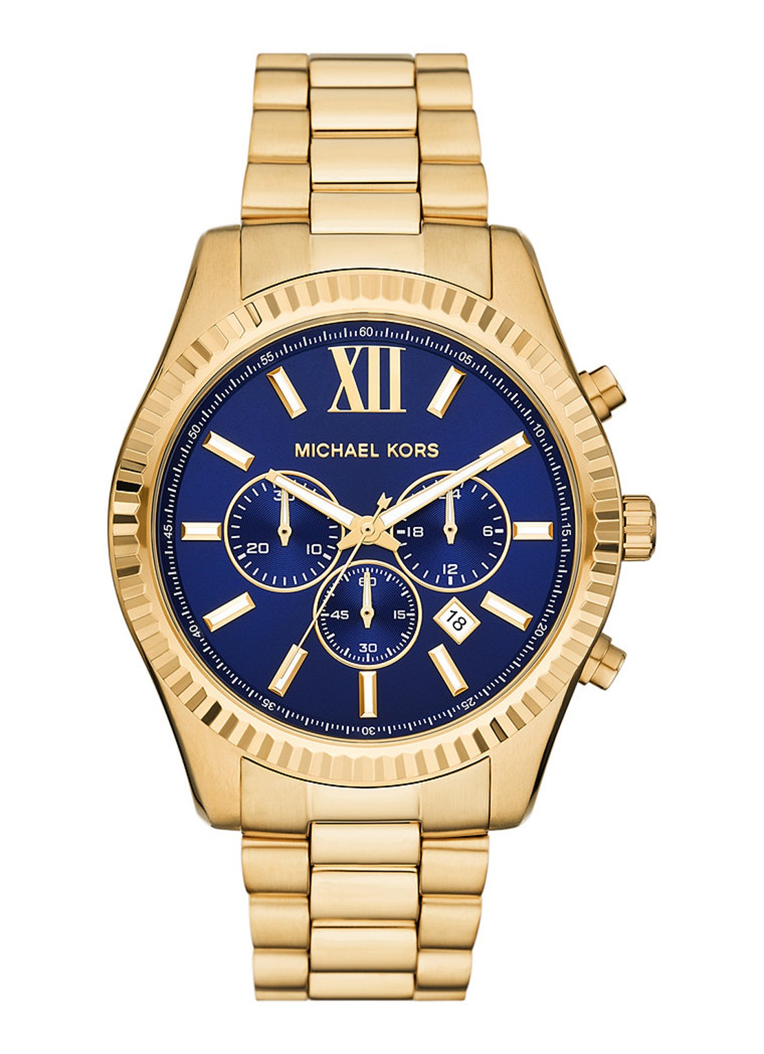 Michael Kors Lexington horloge MK9153 - voorkant 4 goud