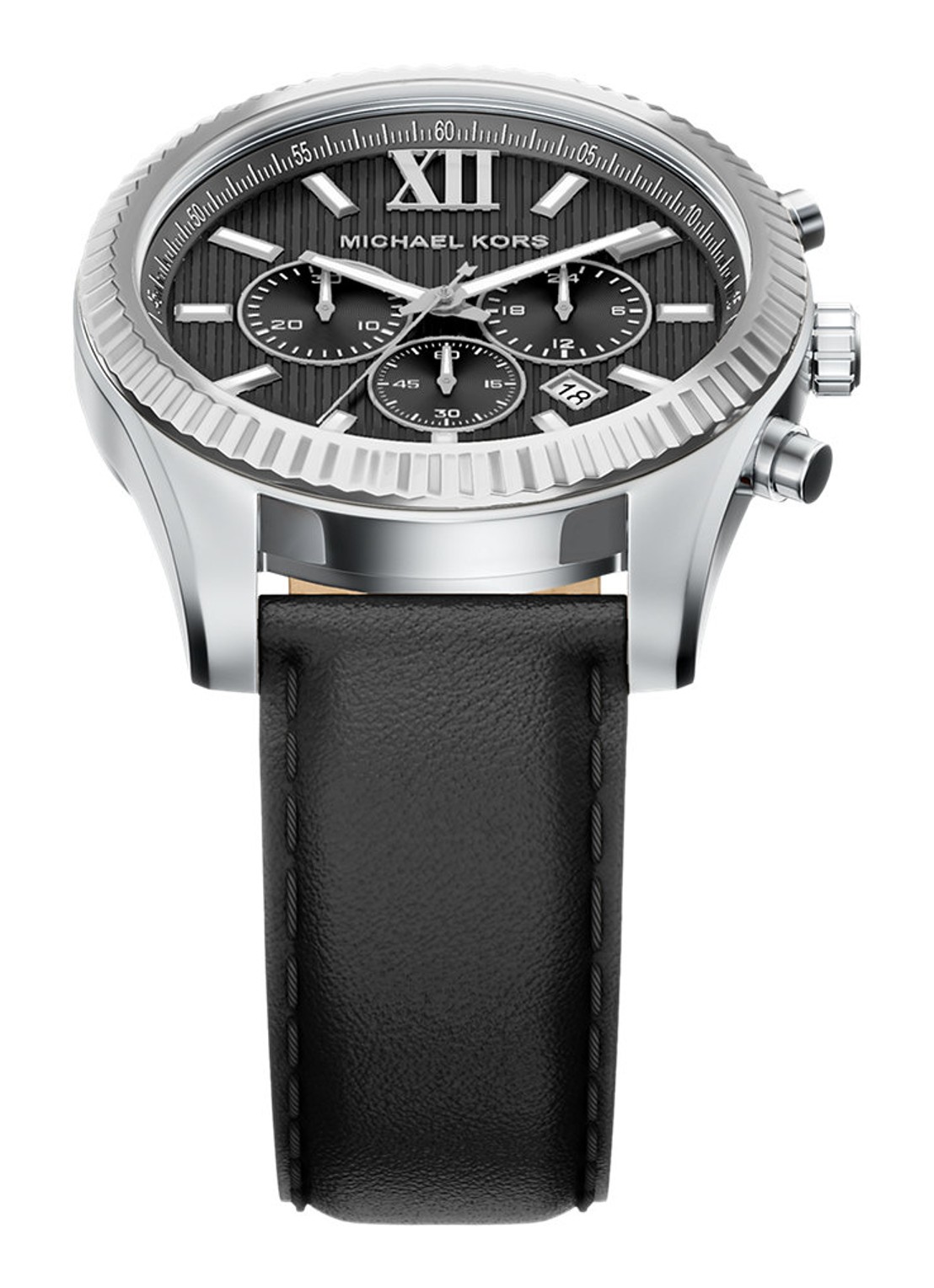 Michael Kors Lexington horloge MK9256 - detail 3 zilver