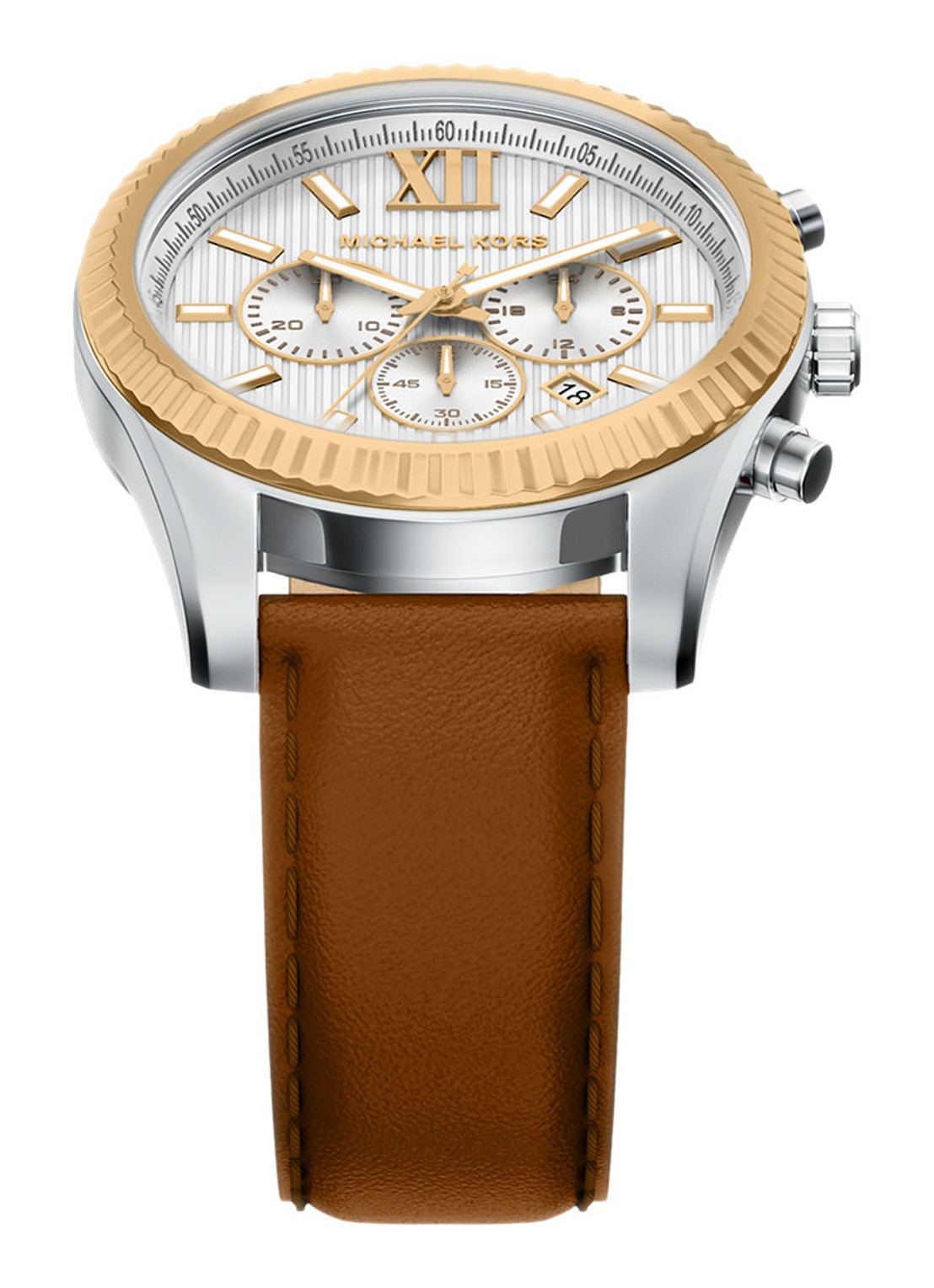 Michael Kors Lexington horloge MK9257 - detail 4 zilver