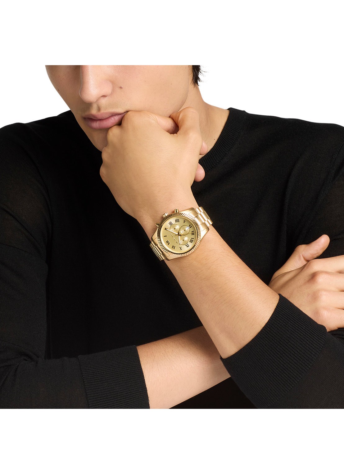 Michael Kors Lexington horloge MK9276 - detail 3 goud