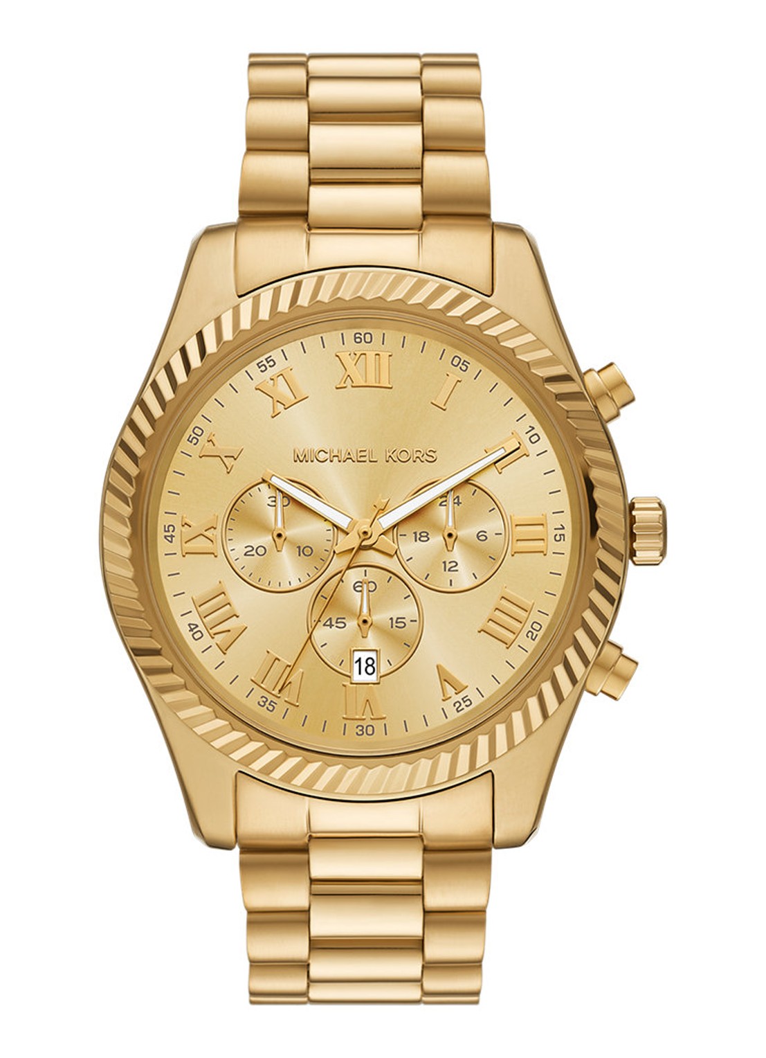 Michael Kors Lexington horloge MK9276 - voorkant 5 goud