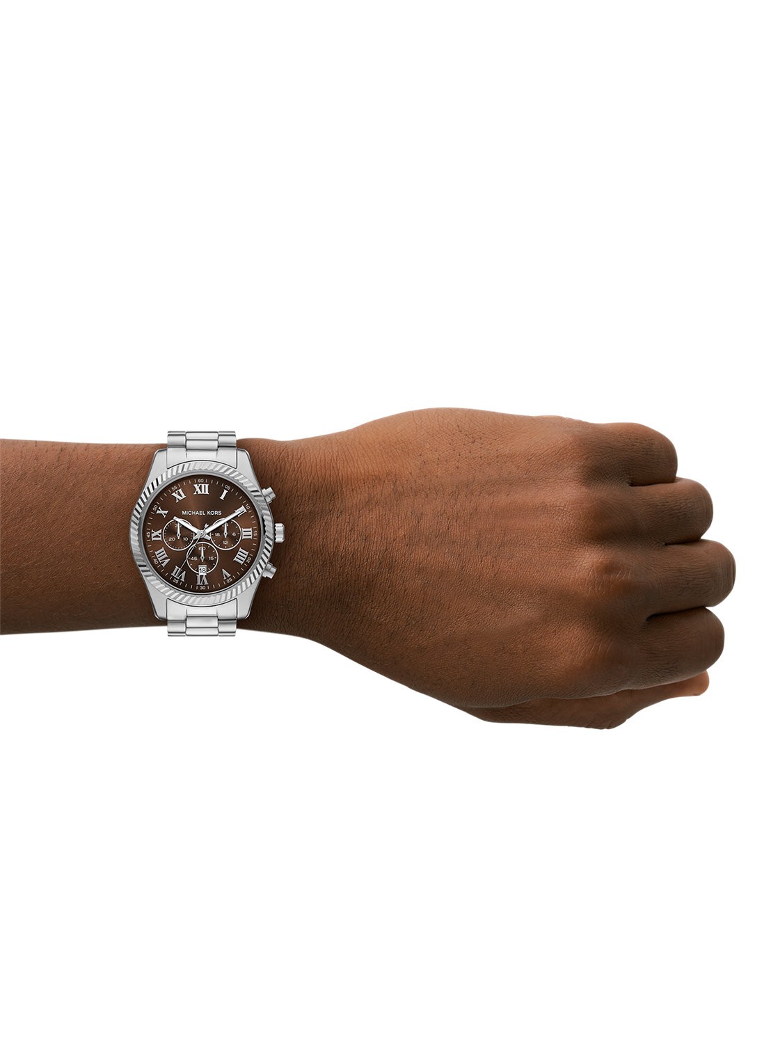 Michael Kors Lexington horloge MK9278 - detail 4 zilver