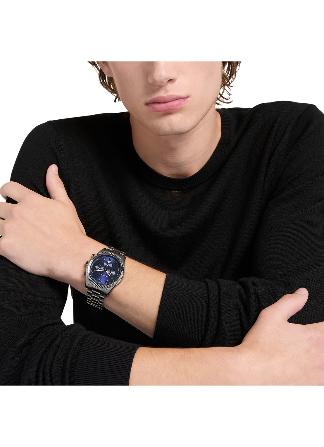 Michael Kors Lexington horloge MK9298 - detail 3 antraciet