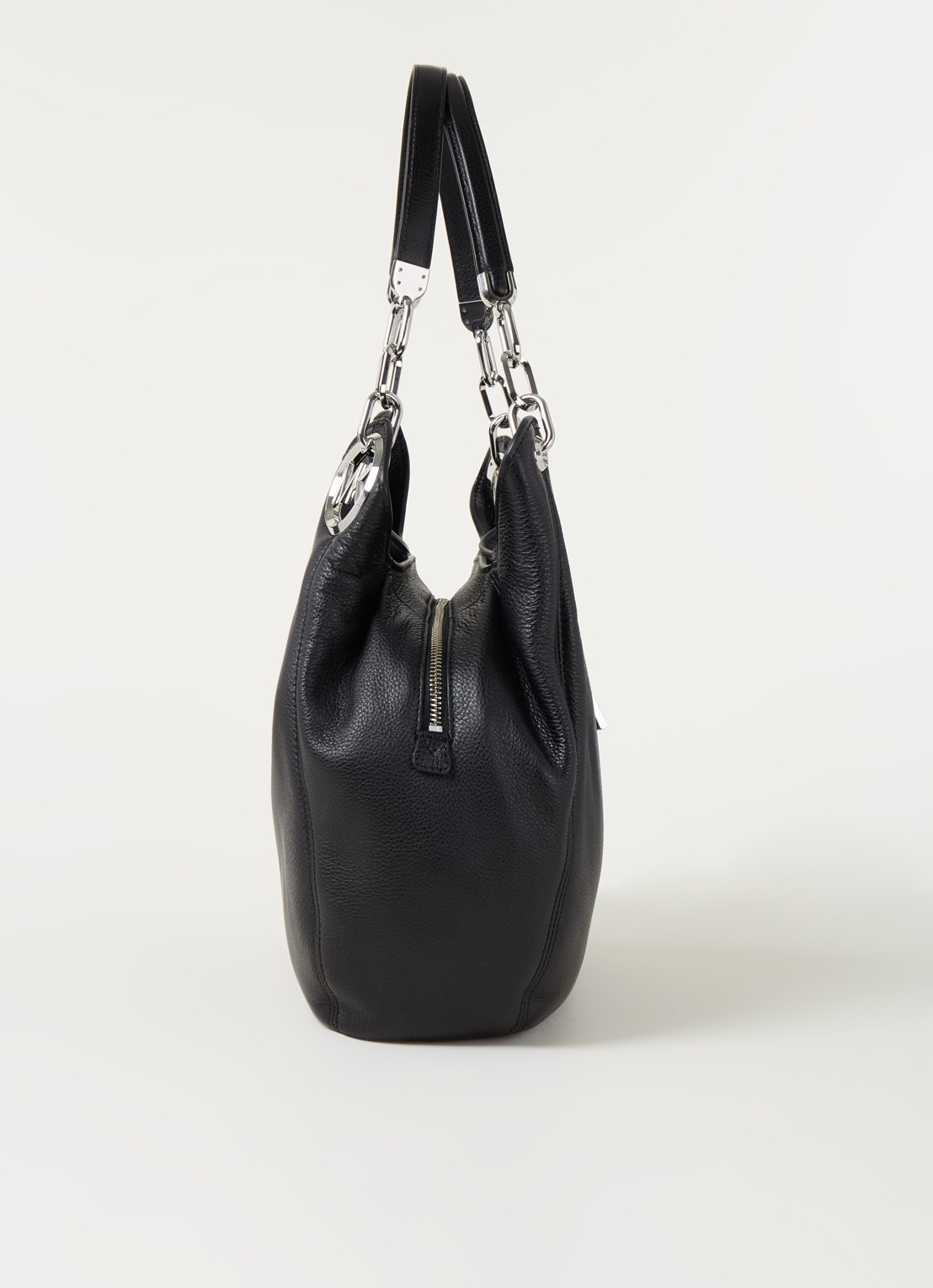Michael Kors Lillie Large schoudertas van leer  - detail 4 zwart