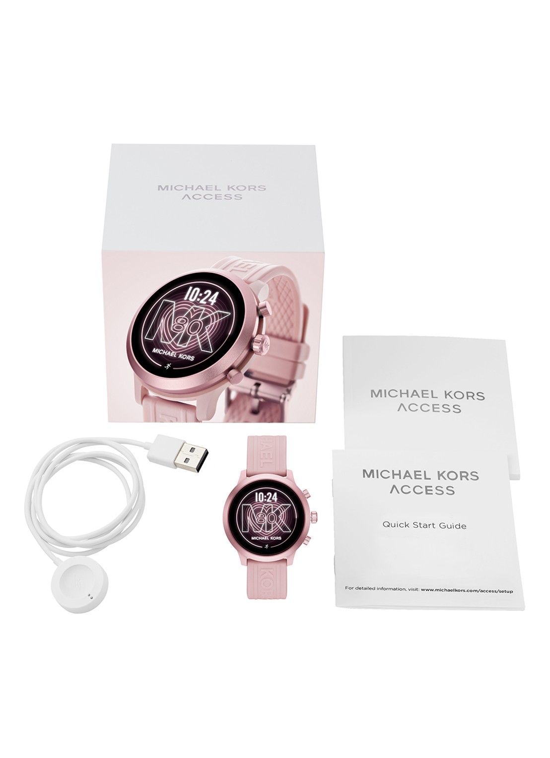 Michael Kors MK Go Display smartwatch Gen 4S MKT5070 - detail 3 roze