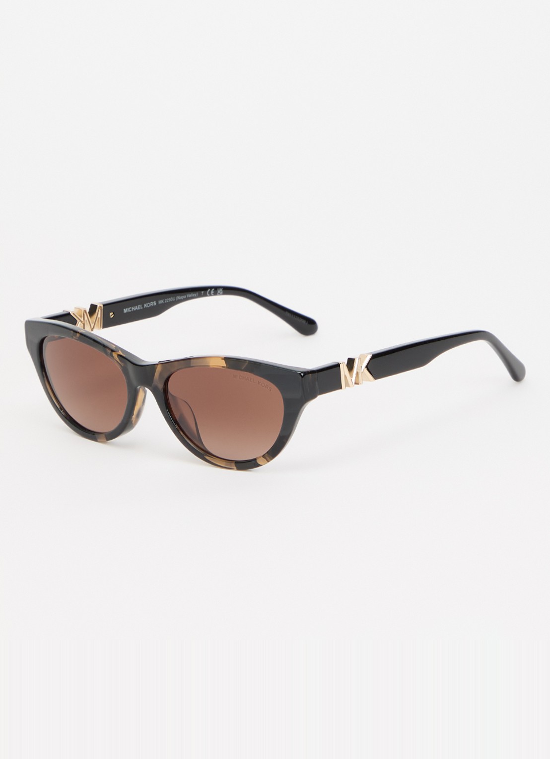 Michael Kors Napa Valley zonnebril MK2293U - voorkant zwart