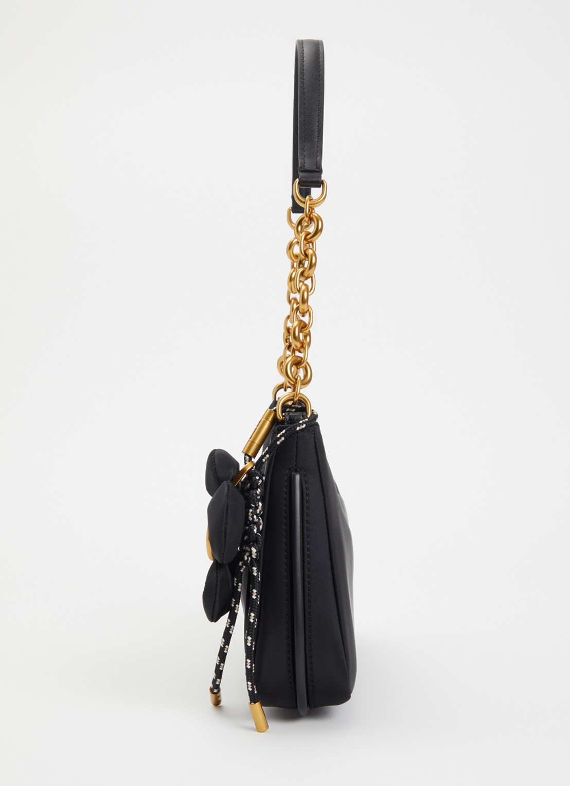 Michael Kors Nolita schoudertas met tasbedel  - detail 2 zwart