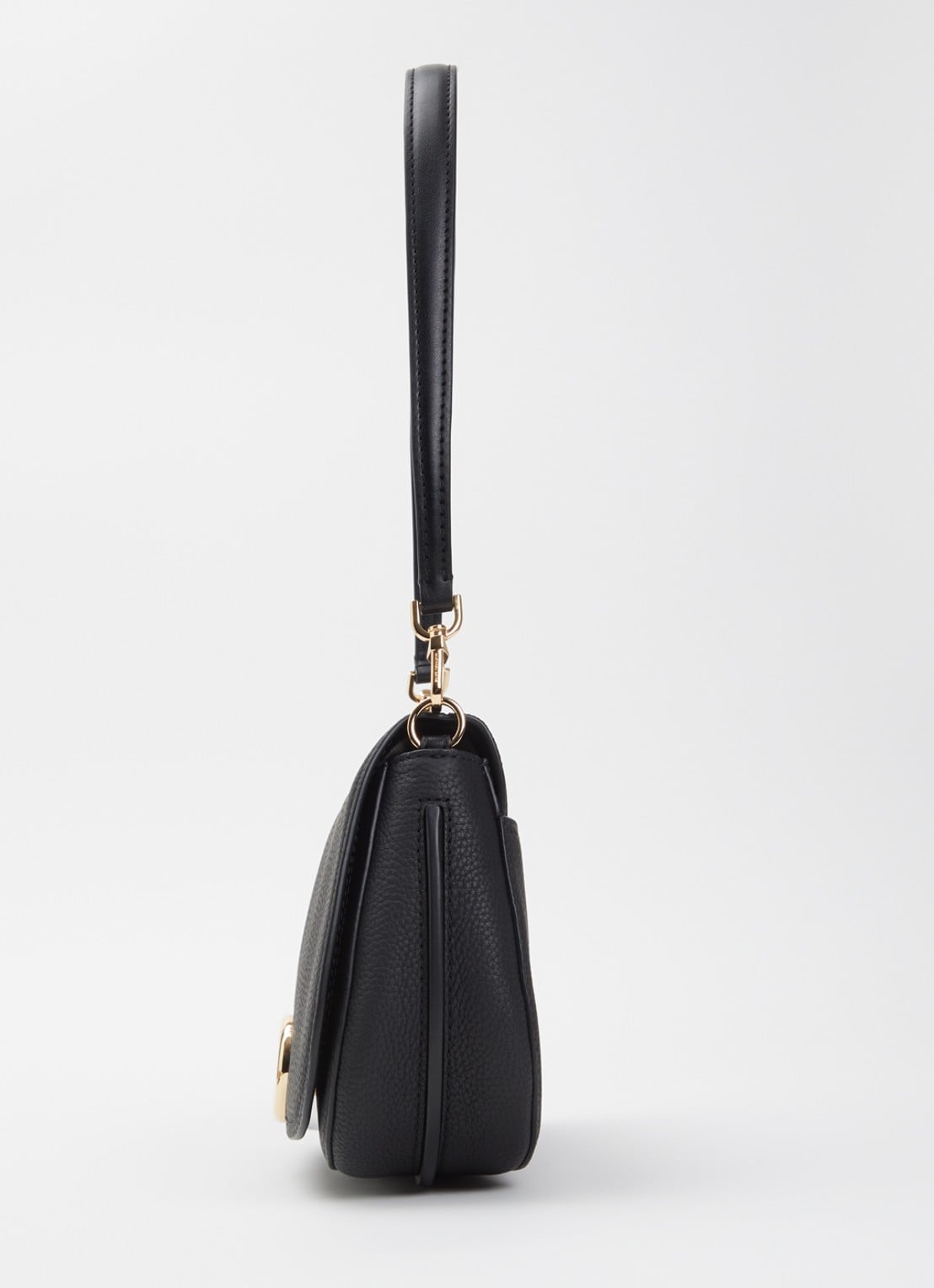 Michael Kors Nolita schoudertas van leer met logo en afneembare schouderriem  - detail 6 zwart