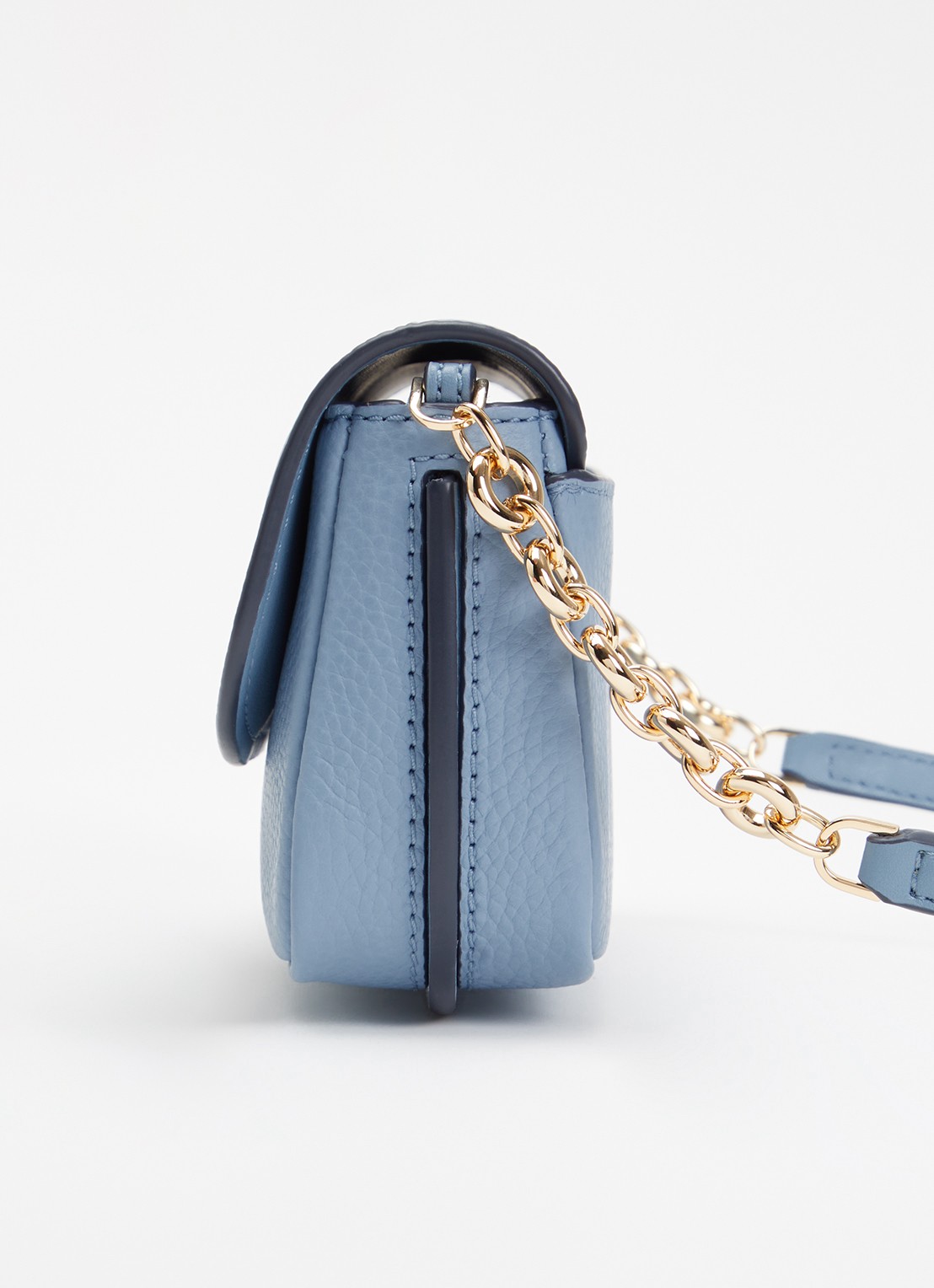 Michael Kors Nolita Small crossbodytas van leer met verstelbare schouderriem - detail 4 staalblauw