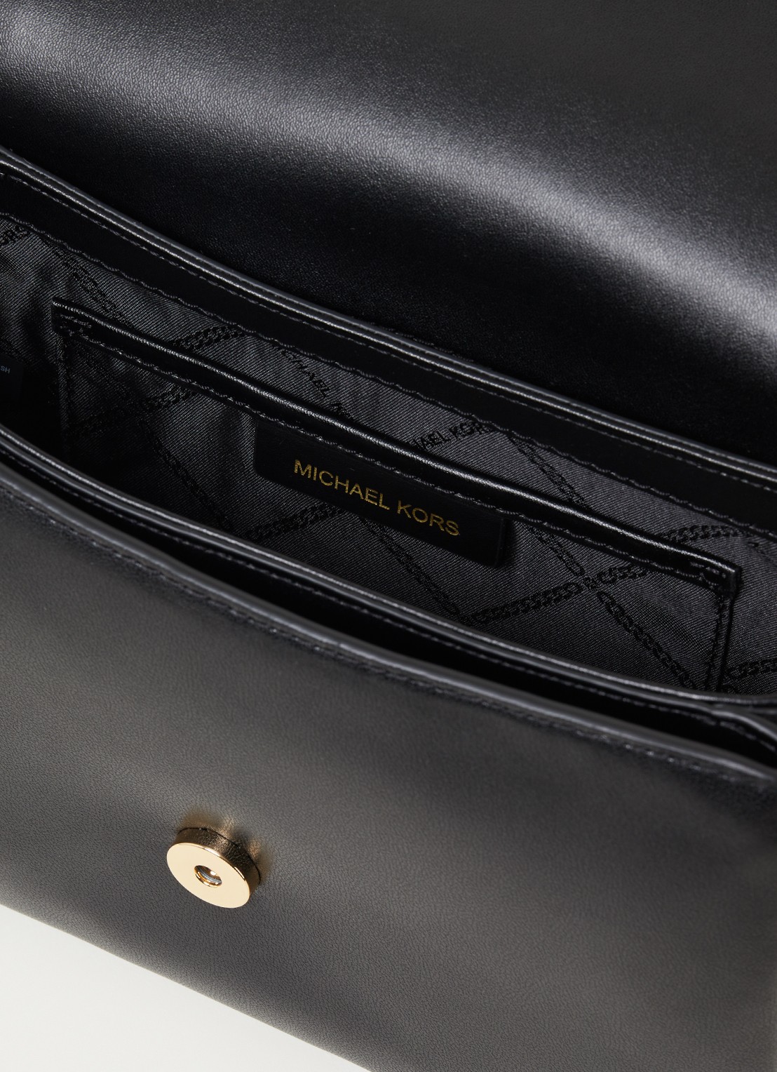 Michael Kors Parker crossbodytas van leer met suède details - detail 5 zwart