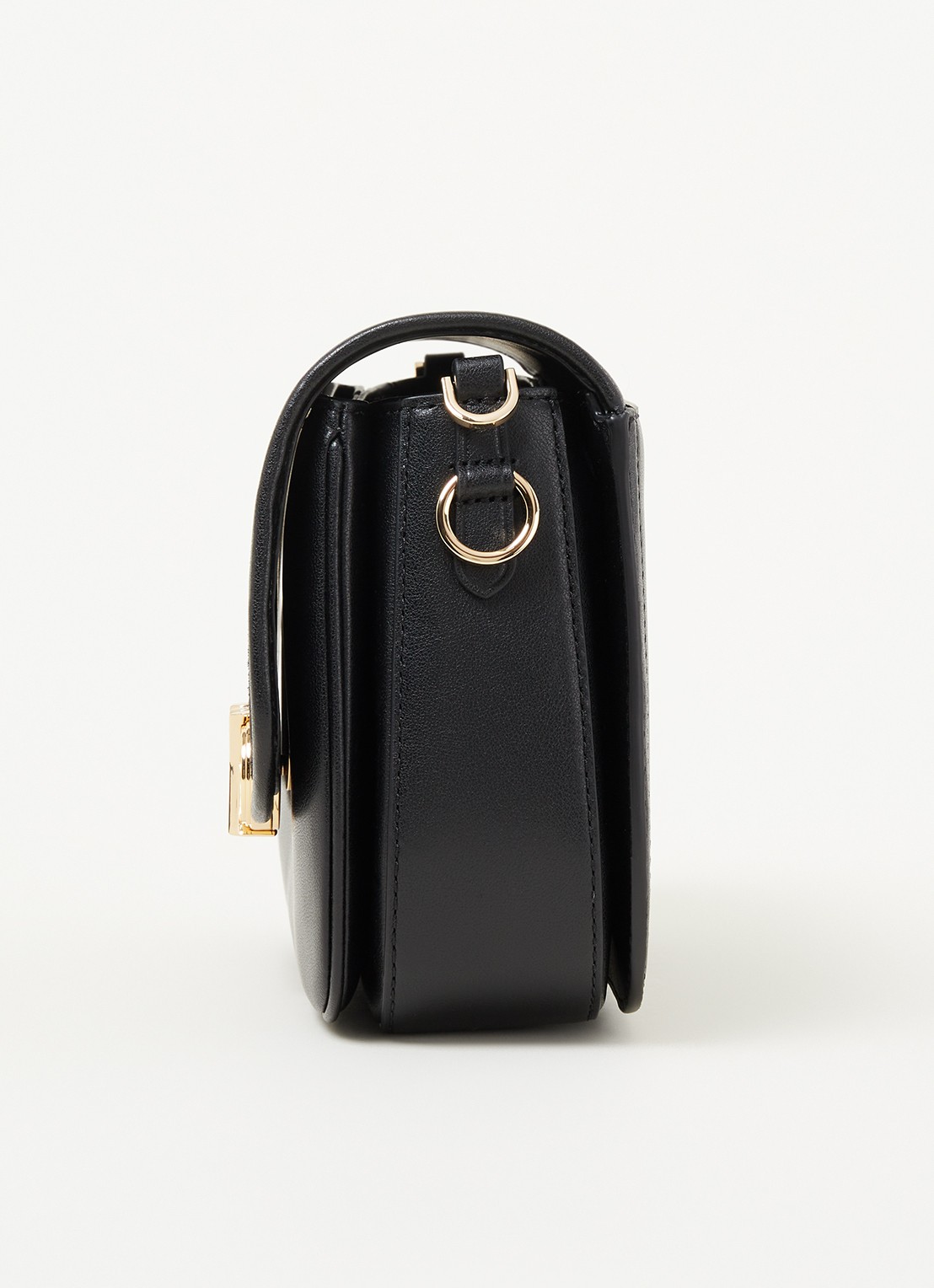 Michael Kors Parker crossbodytas van leer met suède details - detail 6 zwart