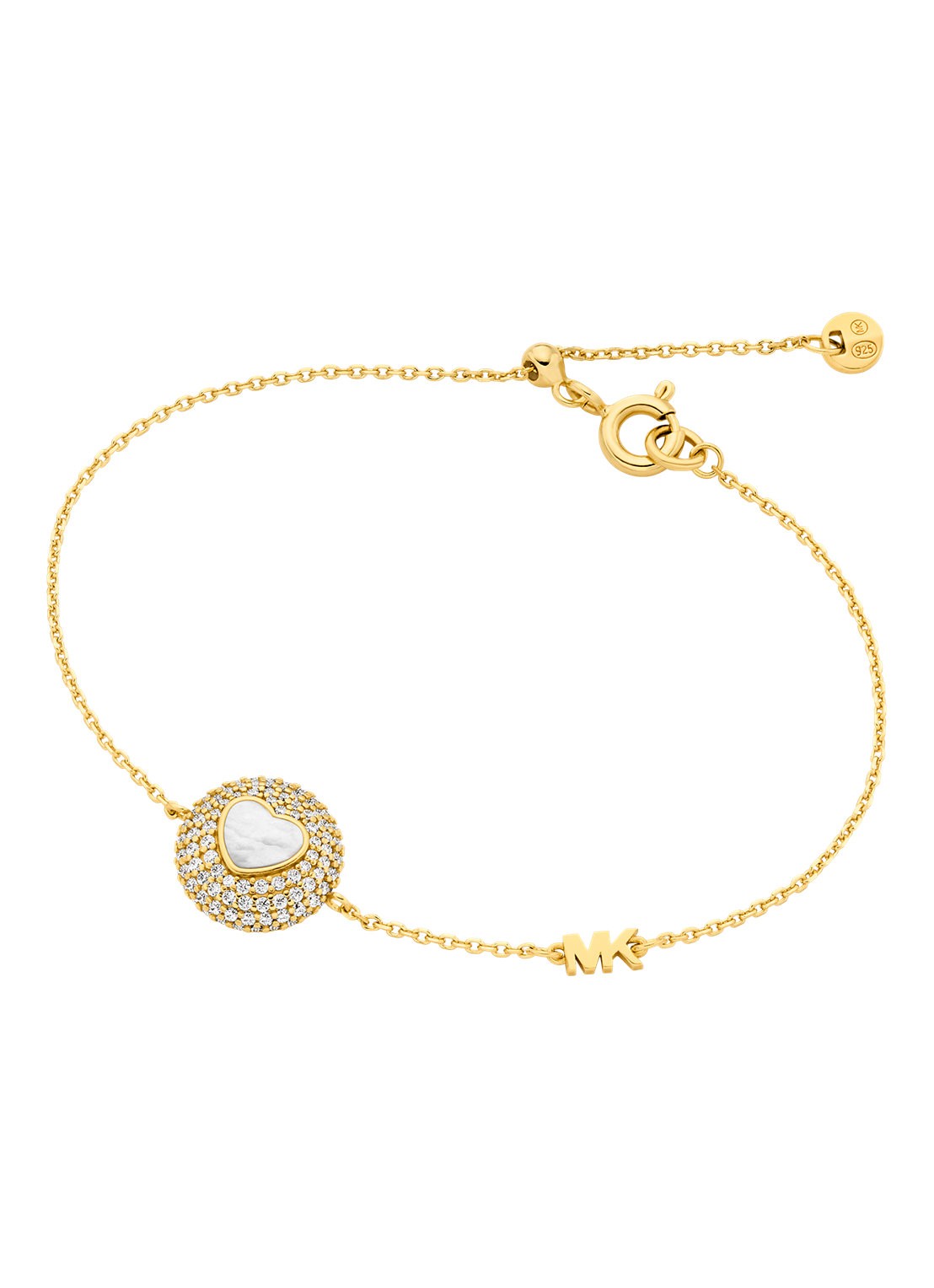 Michael Kors Premium armband van zilver MKC1847710 - voorkant goud