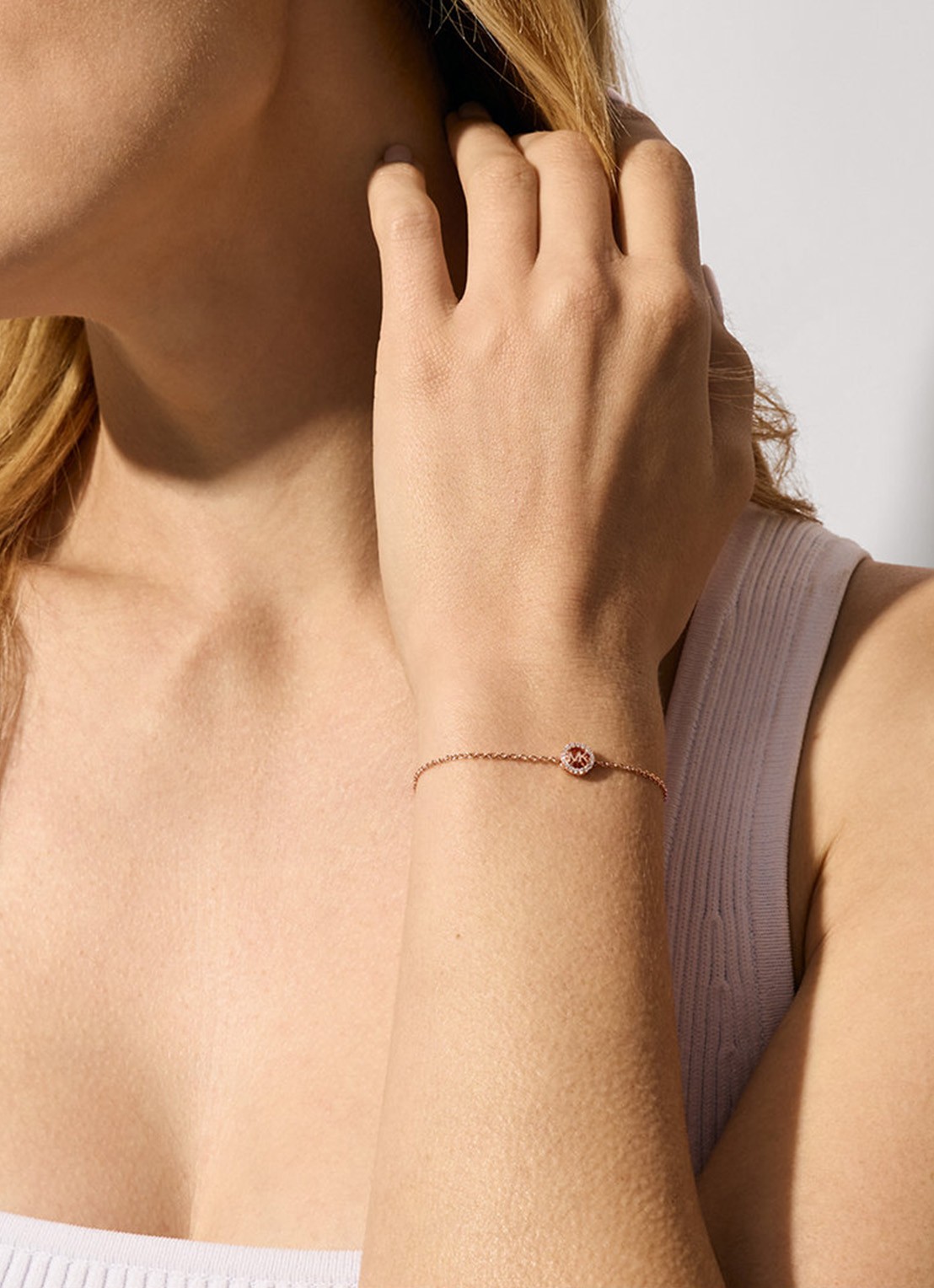Michael Kors Premium armband verguld MKC1762CZ791 - voorkant 4 roségoud