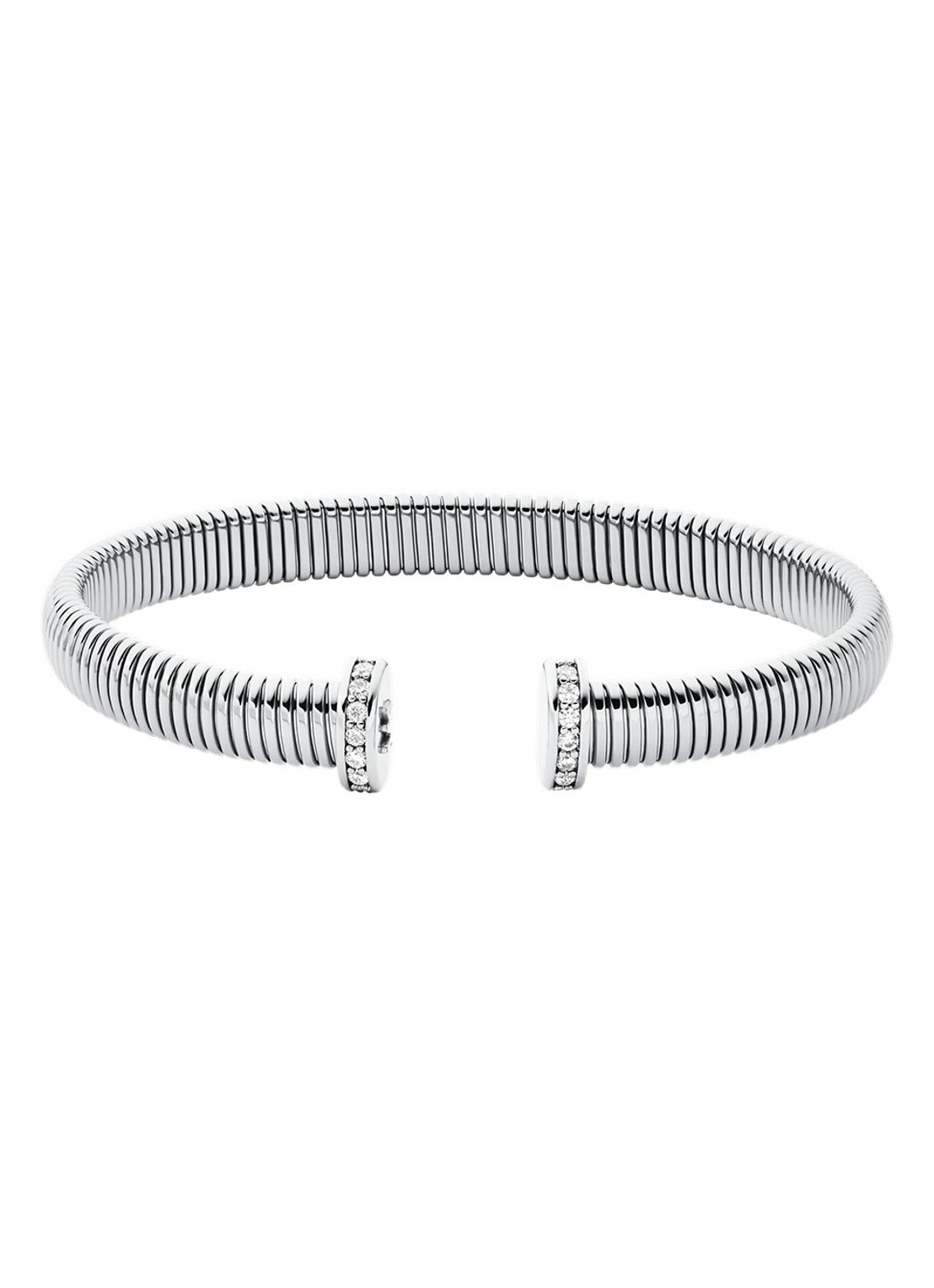 Michael Kors Premium bangle MKJ8624040 - voorkant zilver