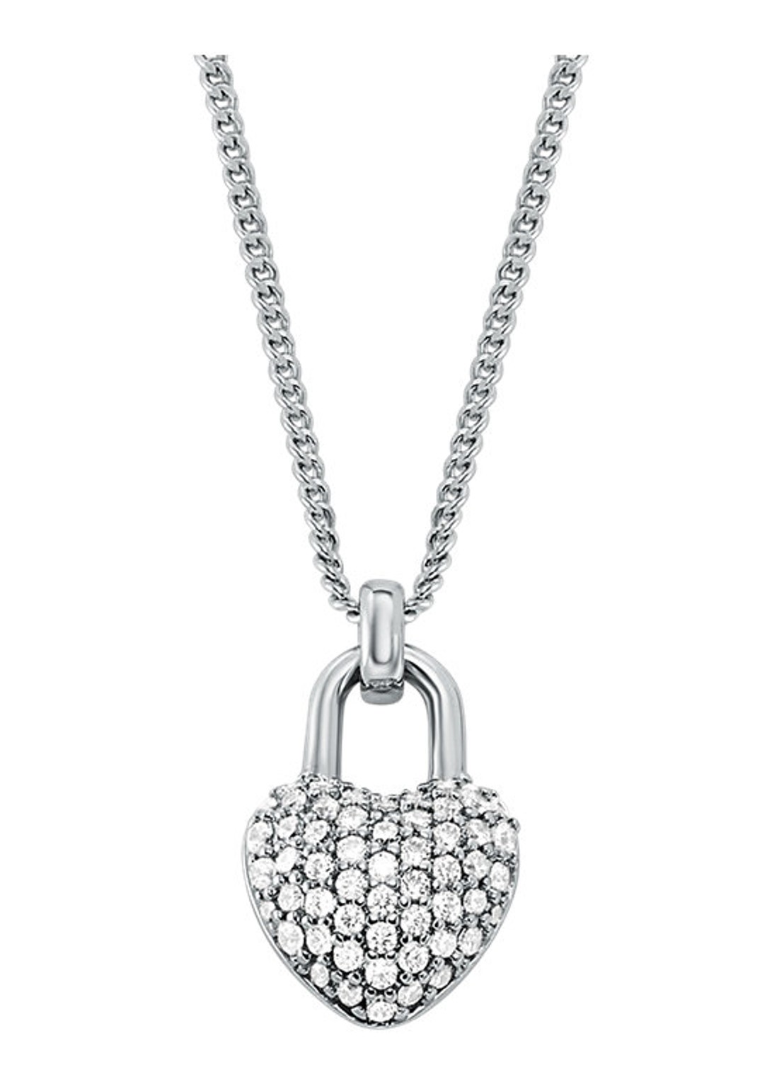 Michael Kors Premium ketting MKJ8706040 - voorkant zilver