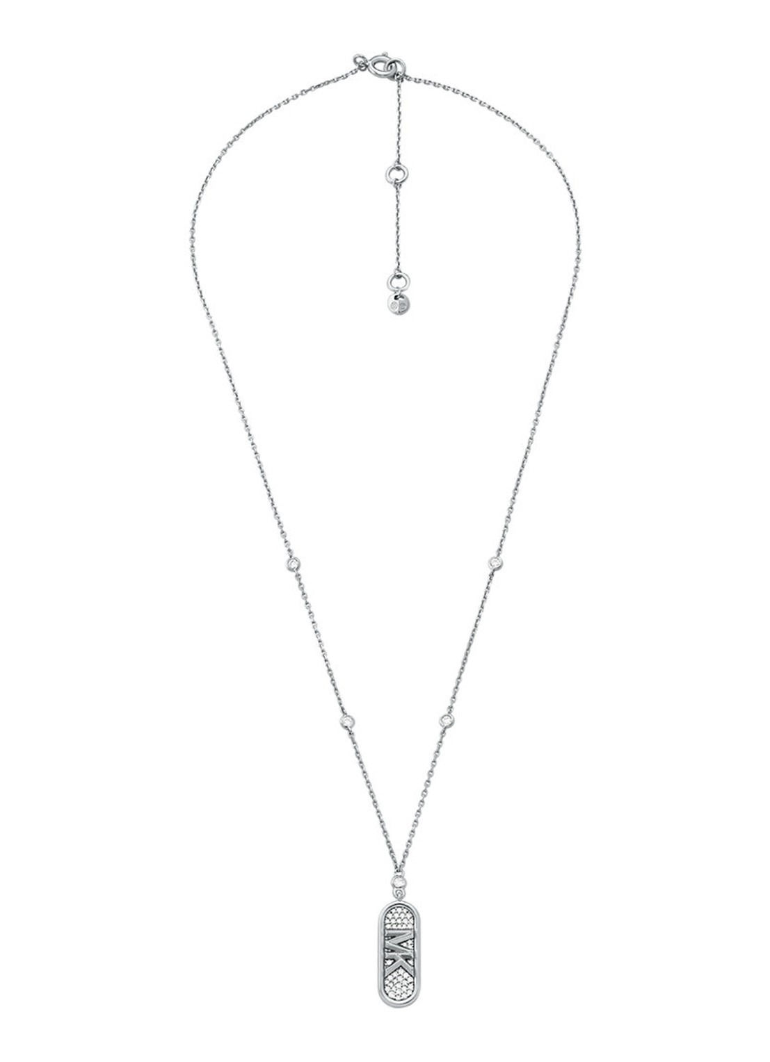 Michael Kors Premium ketting van zilver MKC1729CZ040 - detail zilver