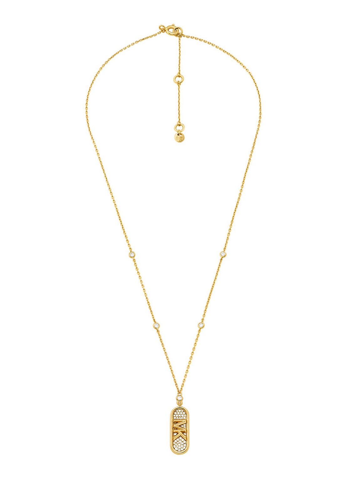 Michael Kors Premium ketting verguld MKC1729CZ710 - detail goud