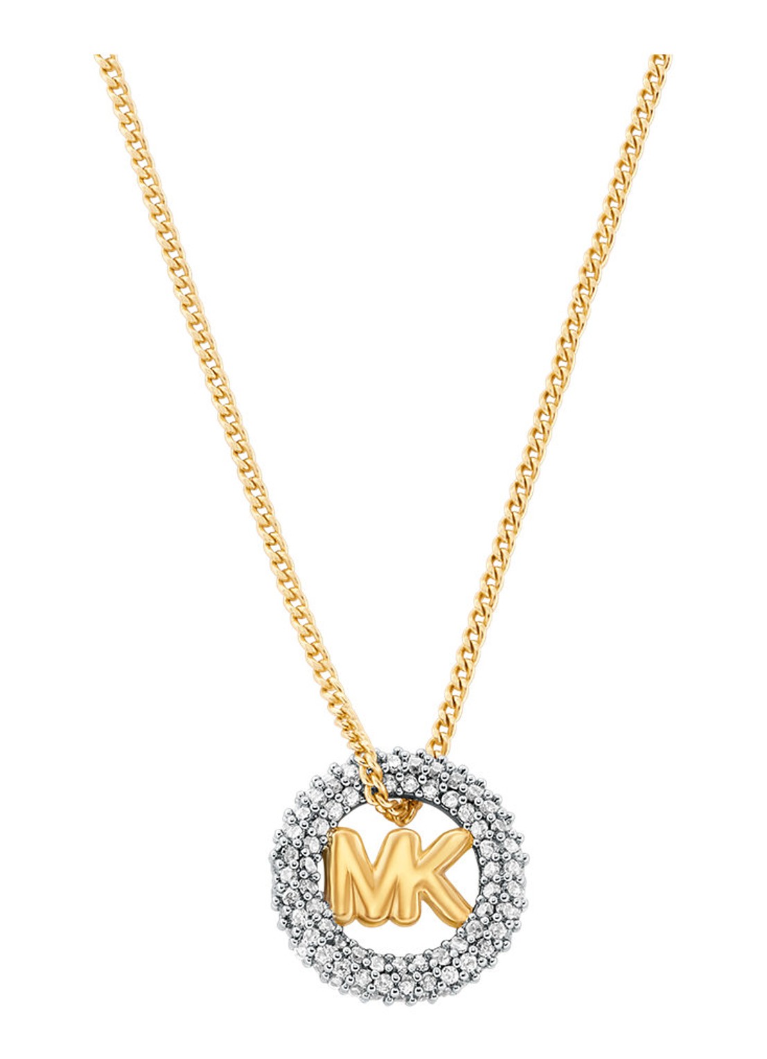 Michael Kors Premium ketting verguld MKJ8546931 - voorkant 2 goud