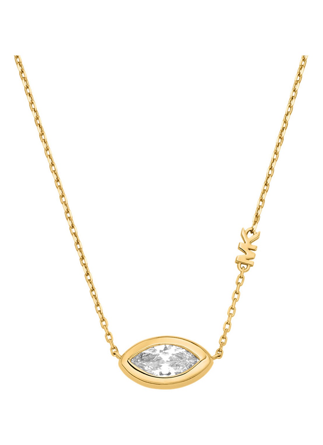Michael Kors Premium ketting verguld MKJ8676710 - voorkant 4 goud