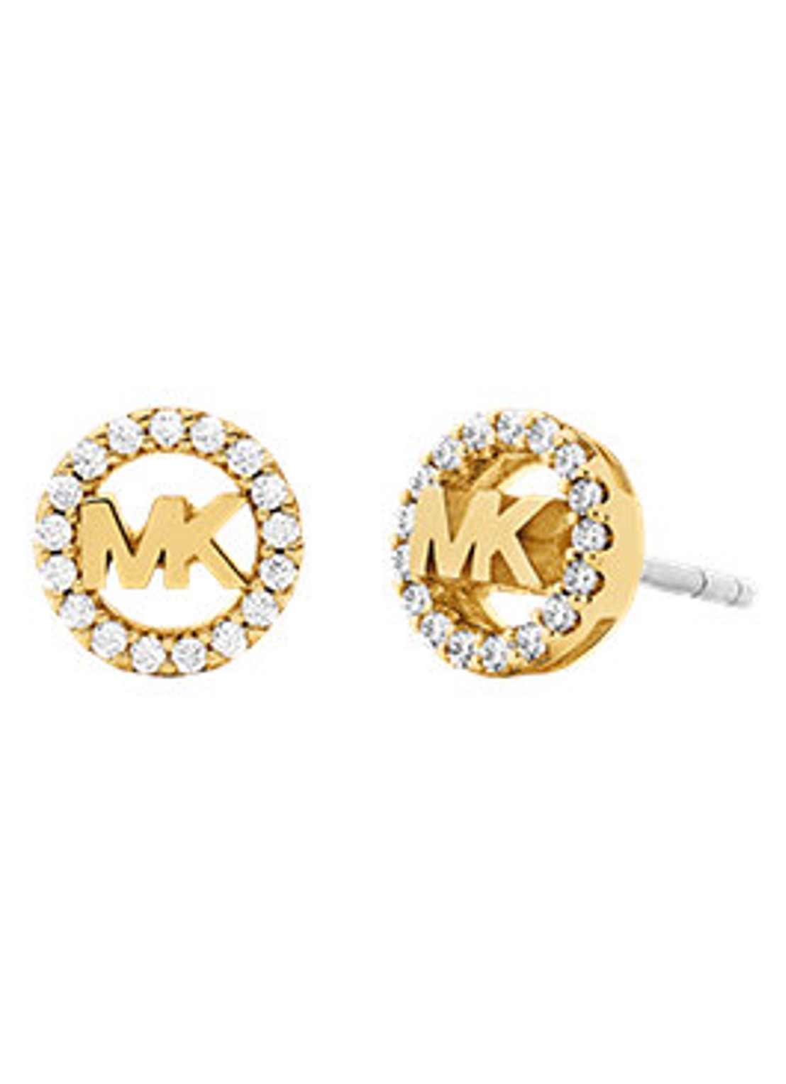 Michael Kors Premium oorknopjes verguld MKJ8700710 - voorkant 3 goud