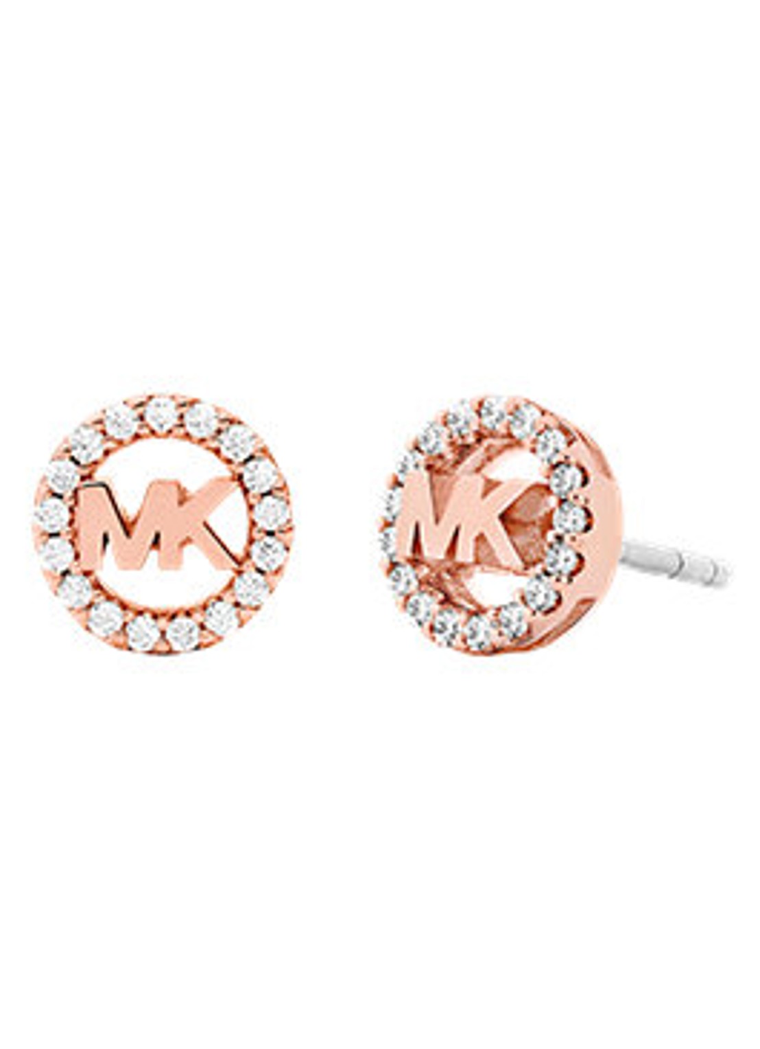 Michael Kors Premium oorknopjes verguld MKJ8700791 - voorkant 3 roségoud