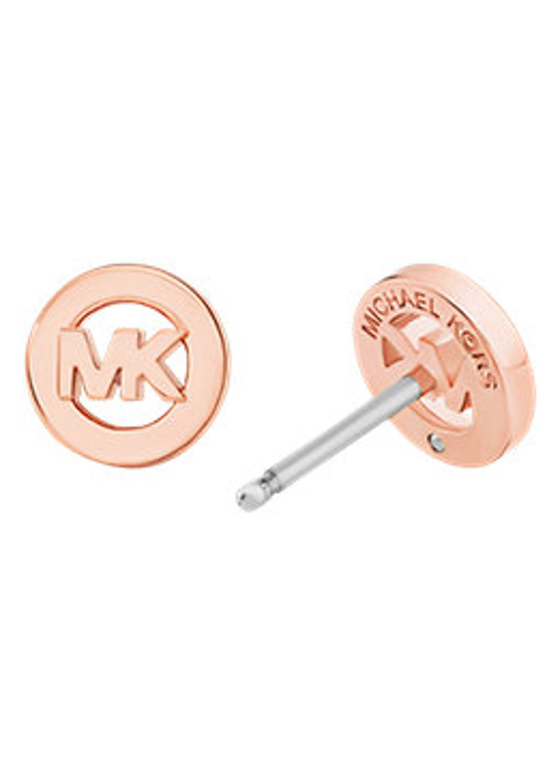 Michael Kors Premium oorknopjes verguld MKJ8703791 - detail roségoud