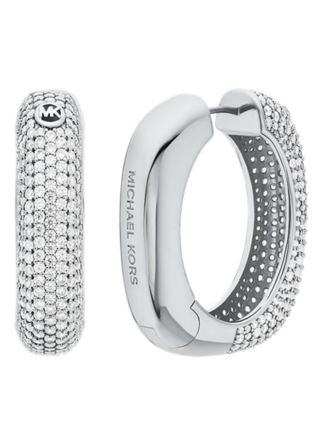 Michael Kors Premium oorringen MKJ8604040 - detail zilver