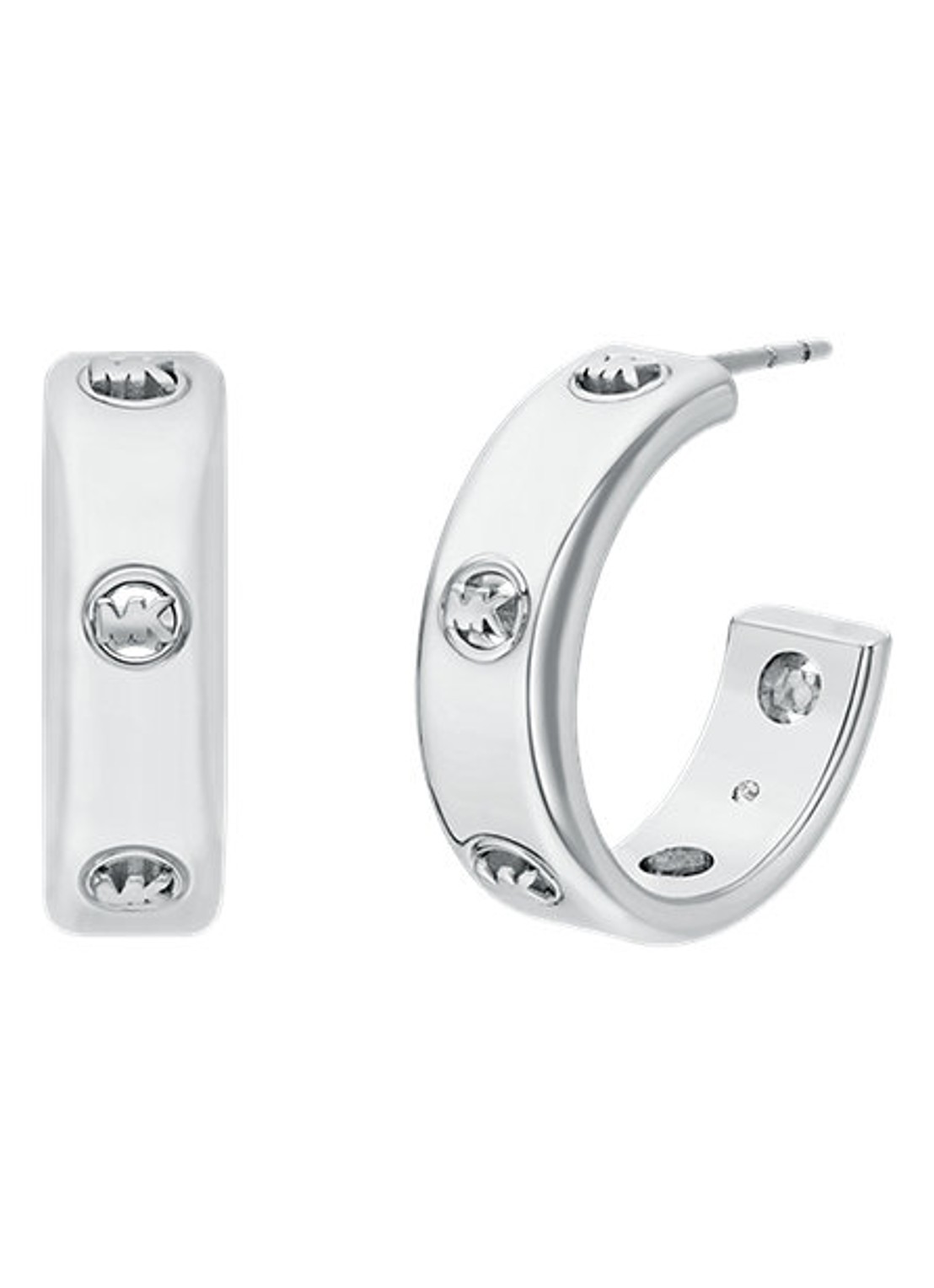 Michael Kors Premium oorringen MKJ8617040 - voorkant zilver