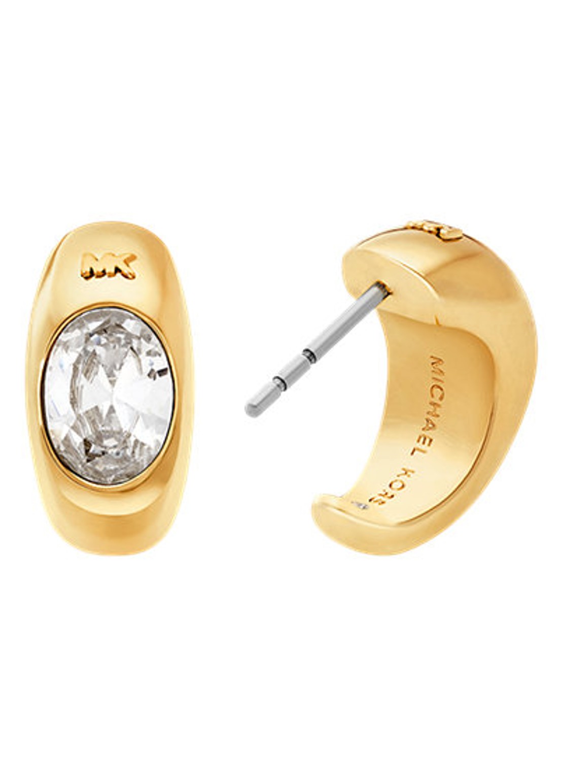 Michael Kors Premium oorringen verguld MKJ8478710 - detail goud