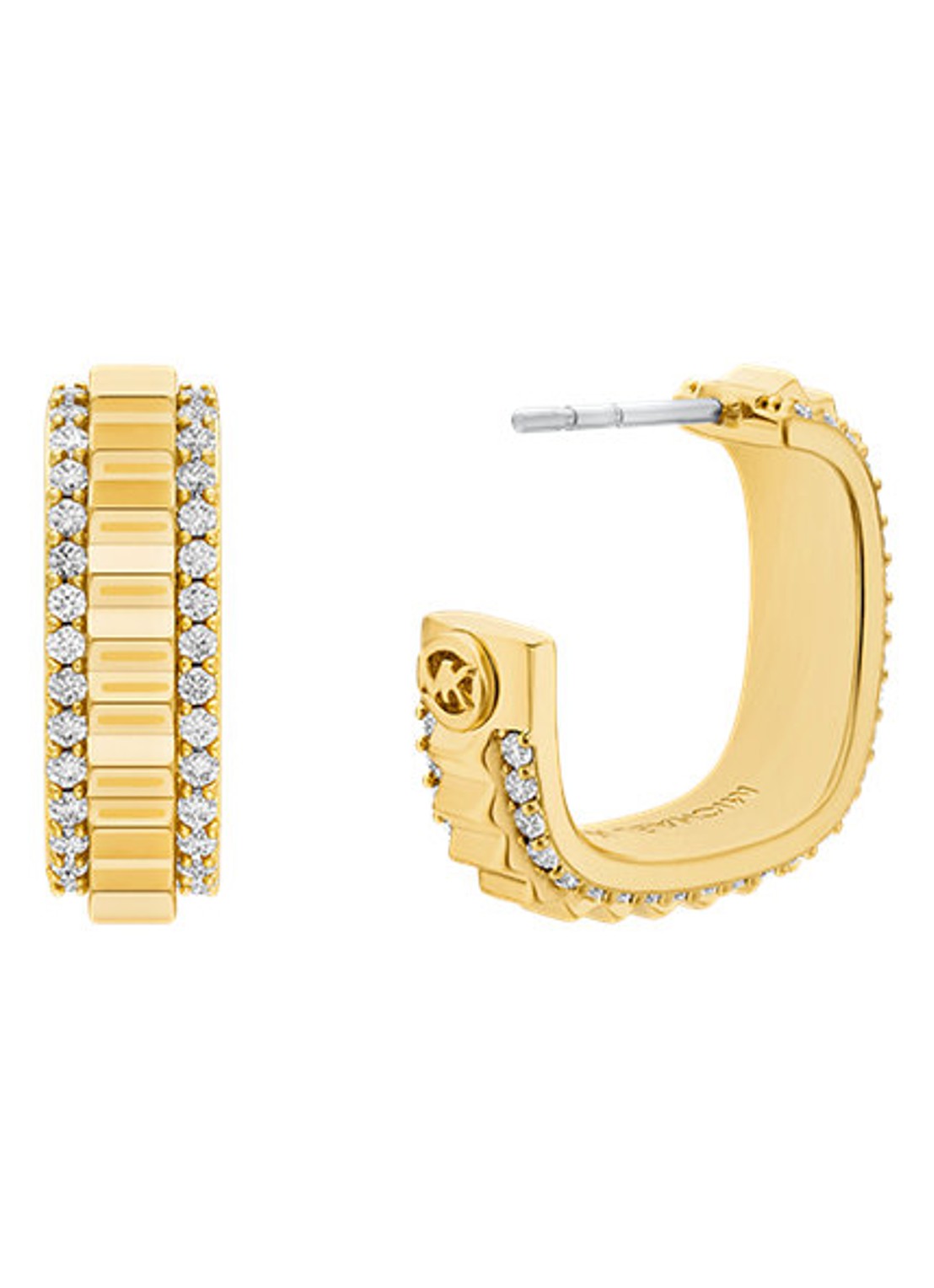 Michael Kors Premium oorringen verguld MKJ8613710 - detail goud