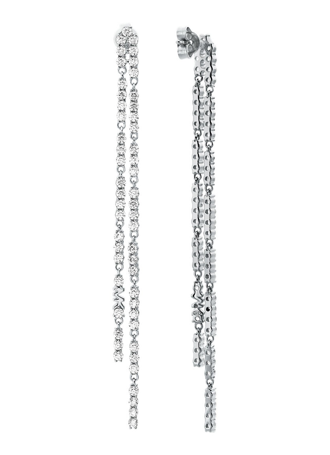 Michael Kors Premium oorstekers van zilver MKC1813040 - detail zilver