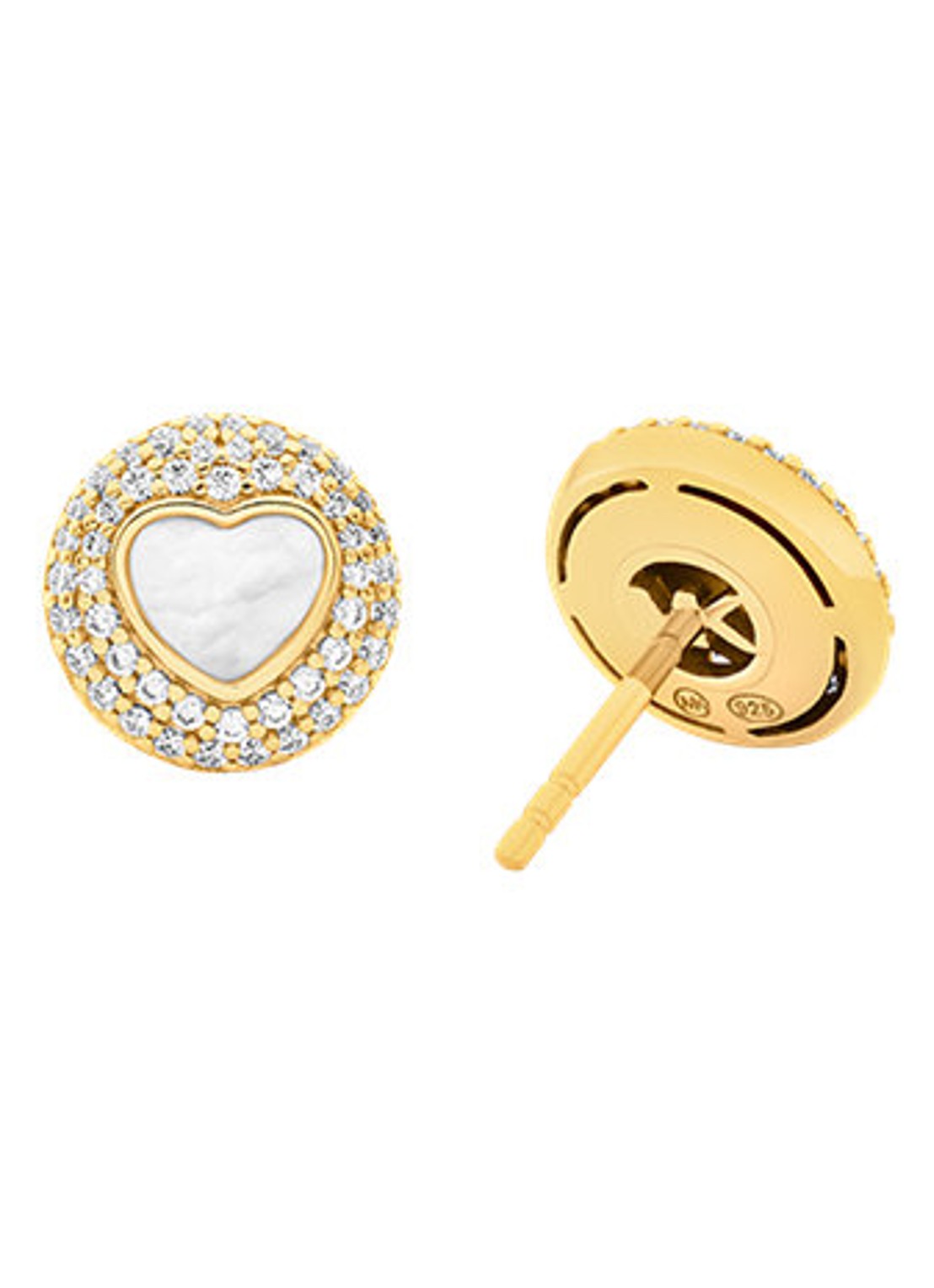 Michael Kors Premium oorstekers verguld MKC1848710 - detail goud
