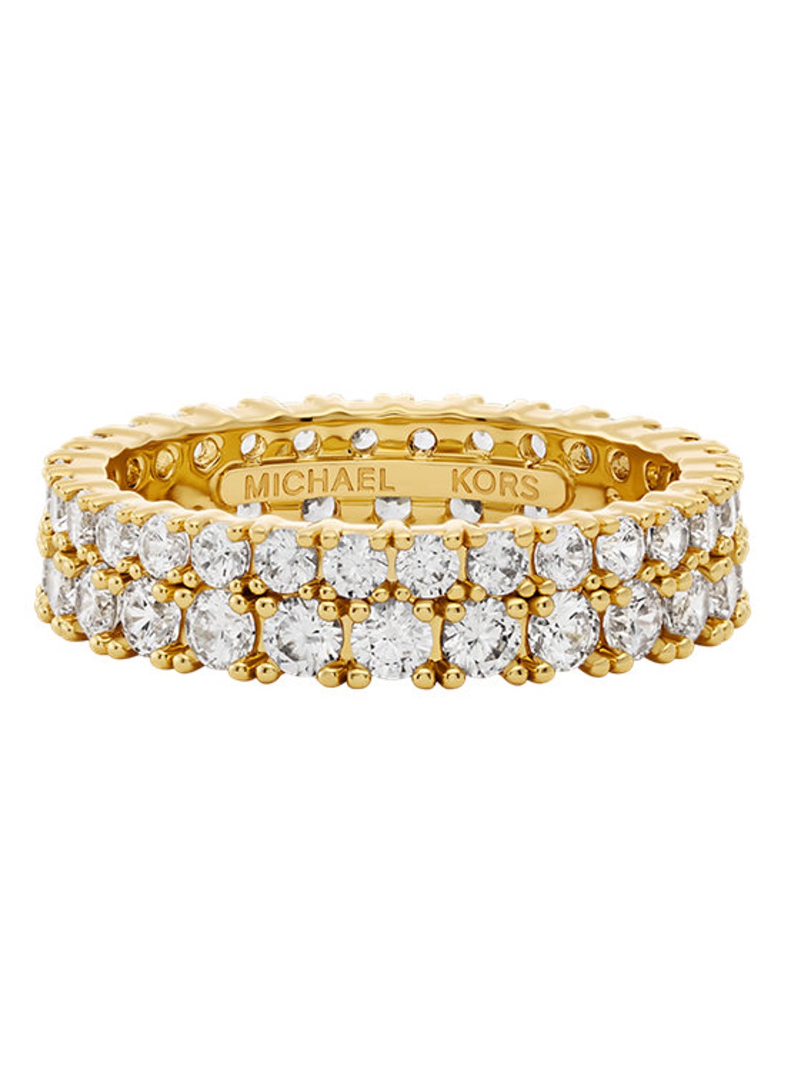 Michael Kors Premium ring MKJ8523710 - voorkant 3 goud