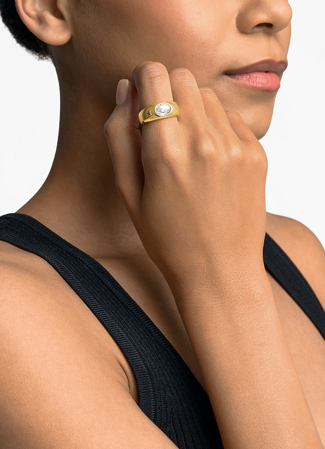 Michael Kors Premium ring verguld MKJ8482710 - detail 4 goud
