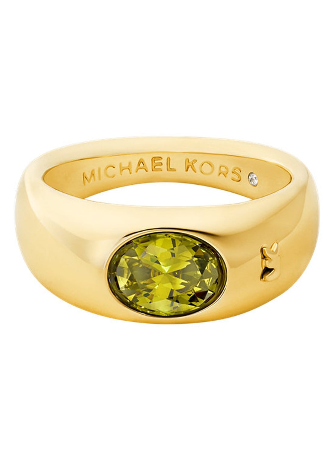 Michael Kors Premium ring verguld MKJ8483710 - detail goud