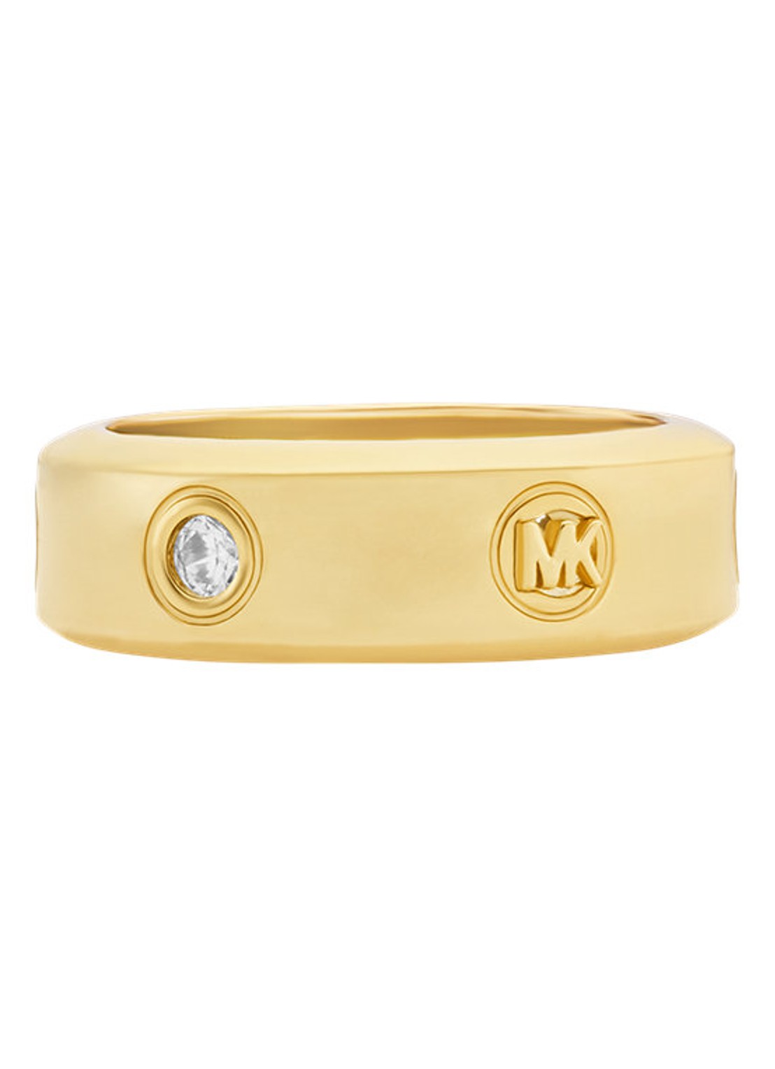 Michael Kors Premium ring verguld MKJ8651710 - voorkant goud