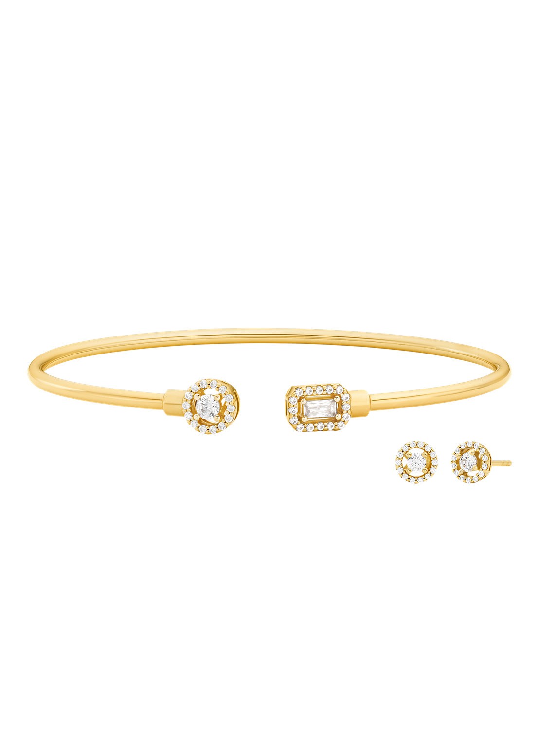 Michael Kors Premium set van armband en oorknopjes MKC1852SET - voorkant goud