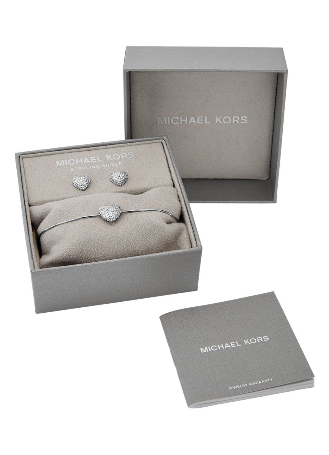 Michael Kors Premium set van armband en oorstekers MKC1833SET - detail 3 zilver