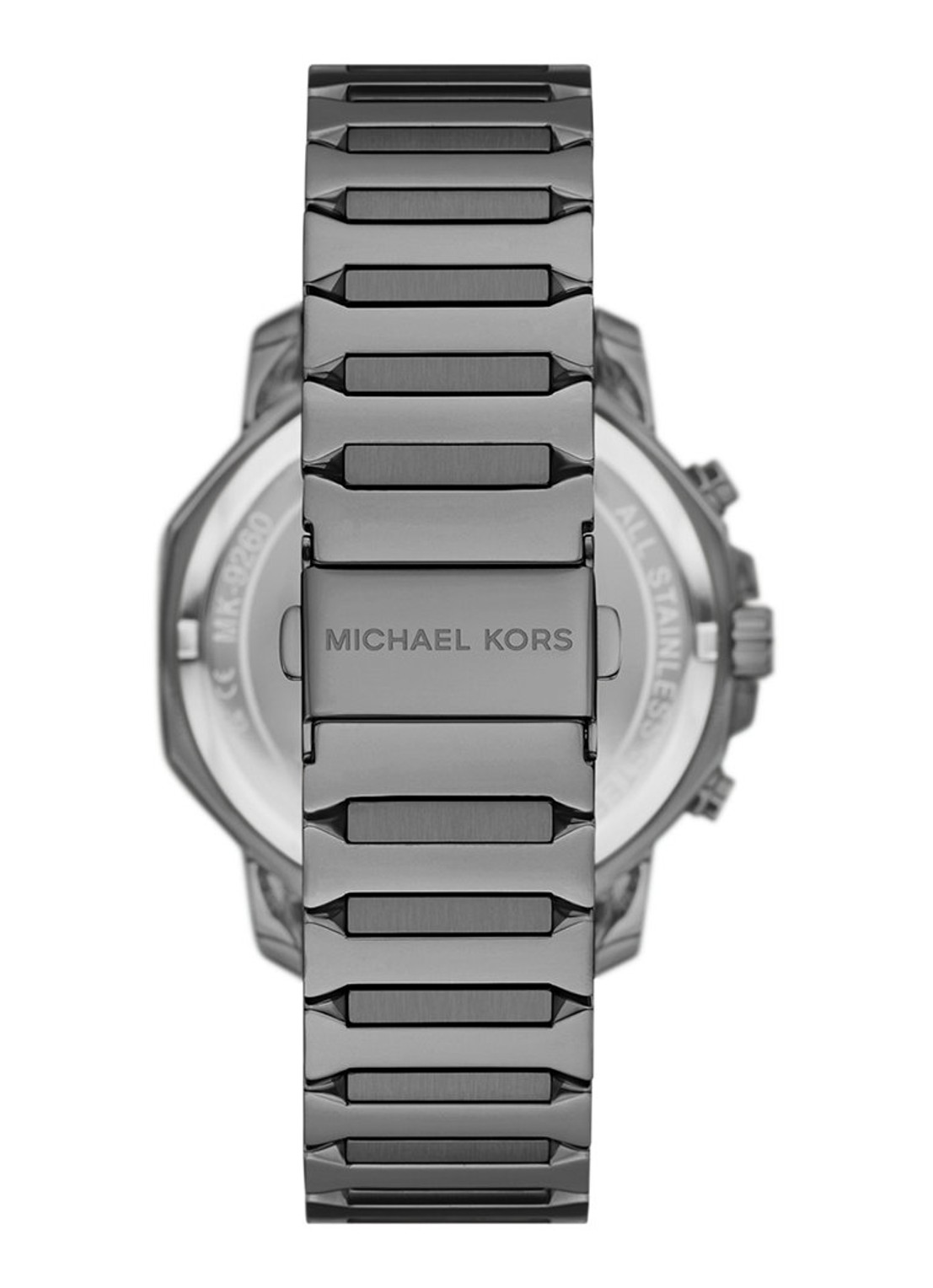 Michael Kors Prescott horloge MK9259 - detail antraciet