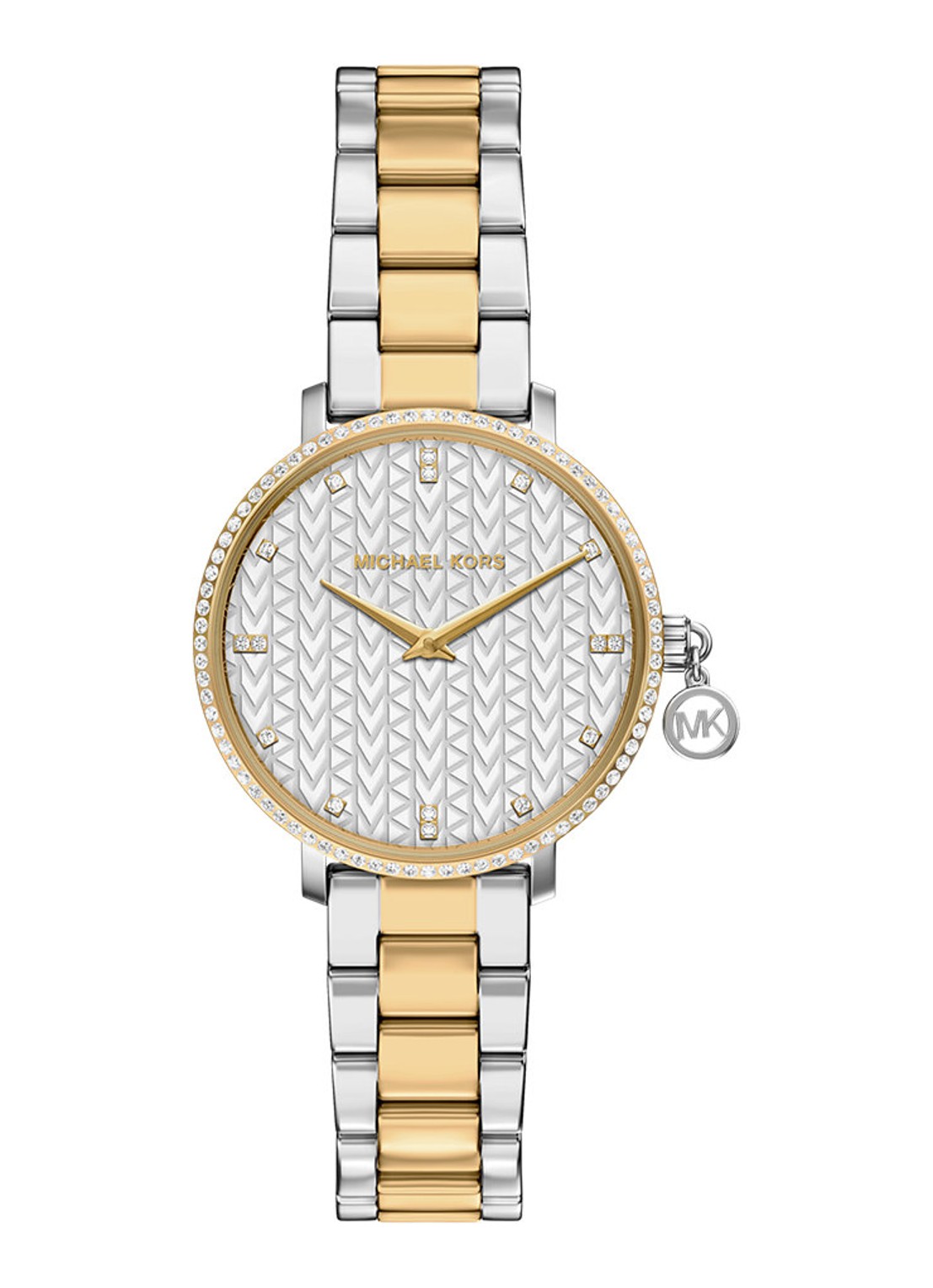 Michael Kors Pyper horloge MK7574 - voorkant 6 zilver
