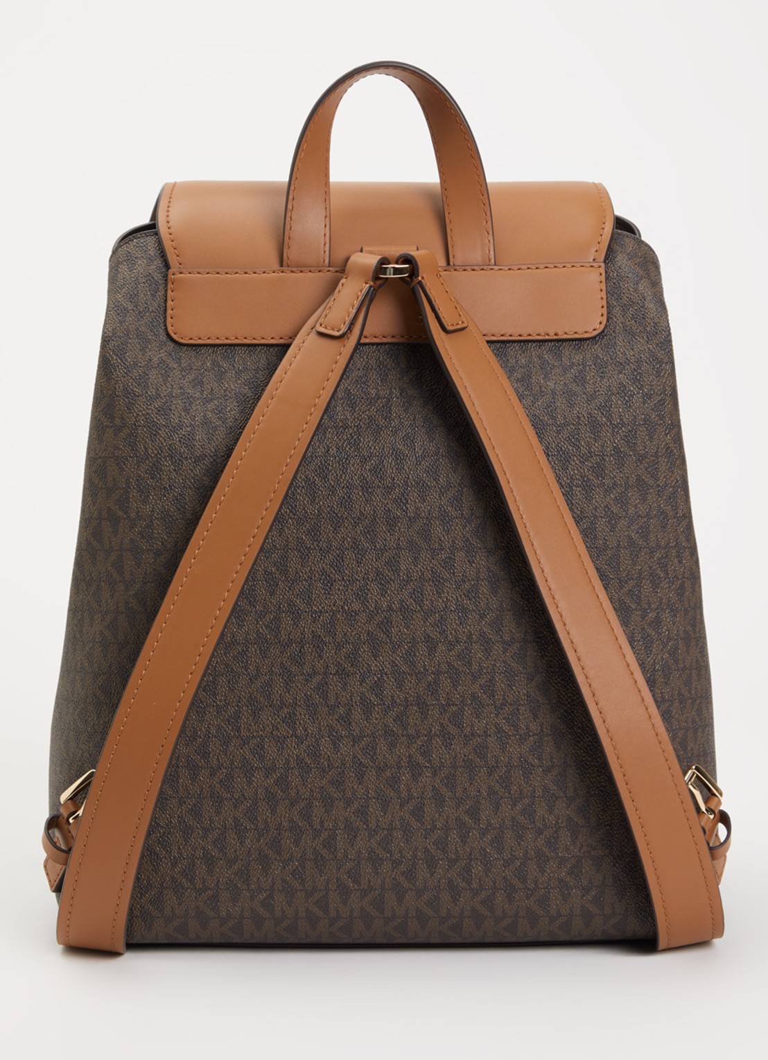 Michael Kors Quinn rugzak met logoprint - achterkant 2 donkerbruin