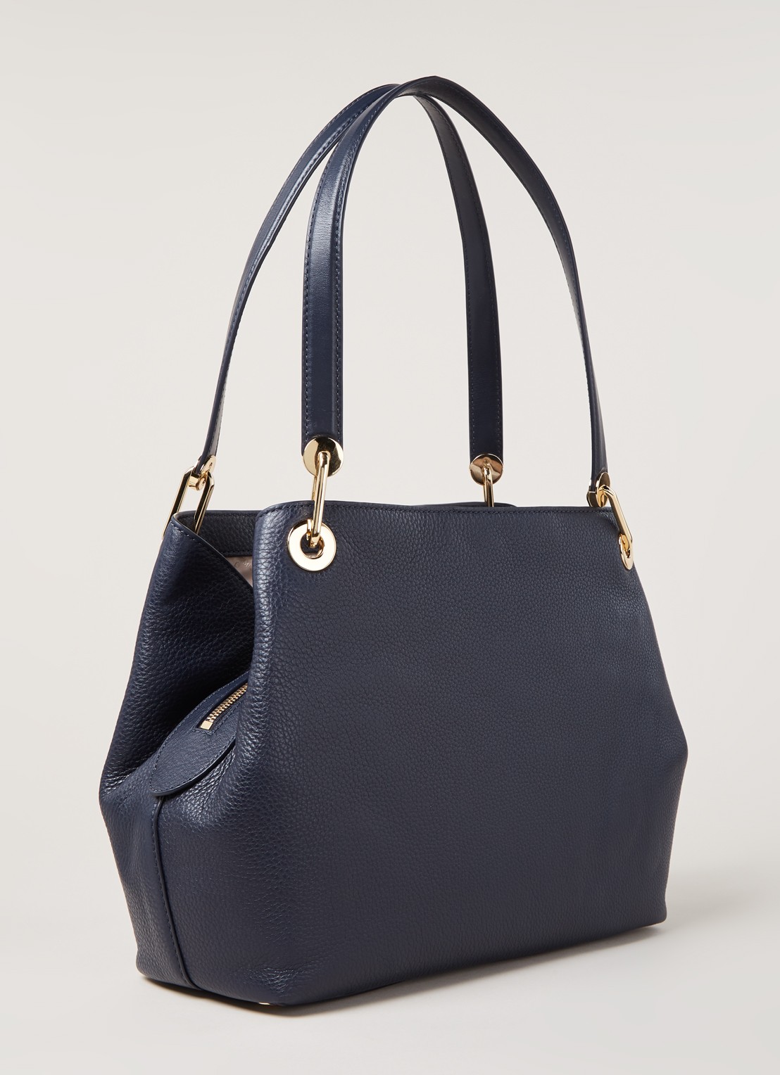 Michael Kors Raven Large schoudertas van leer - detail 3 blauw